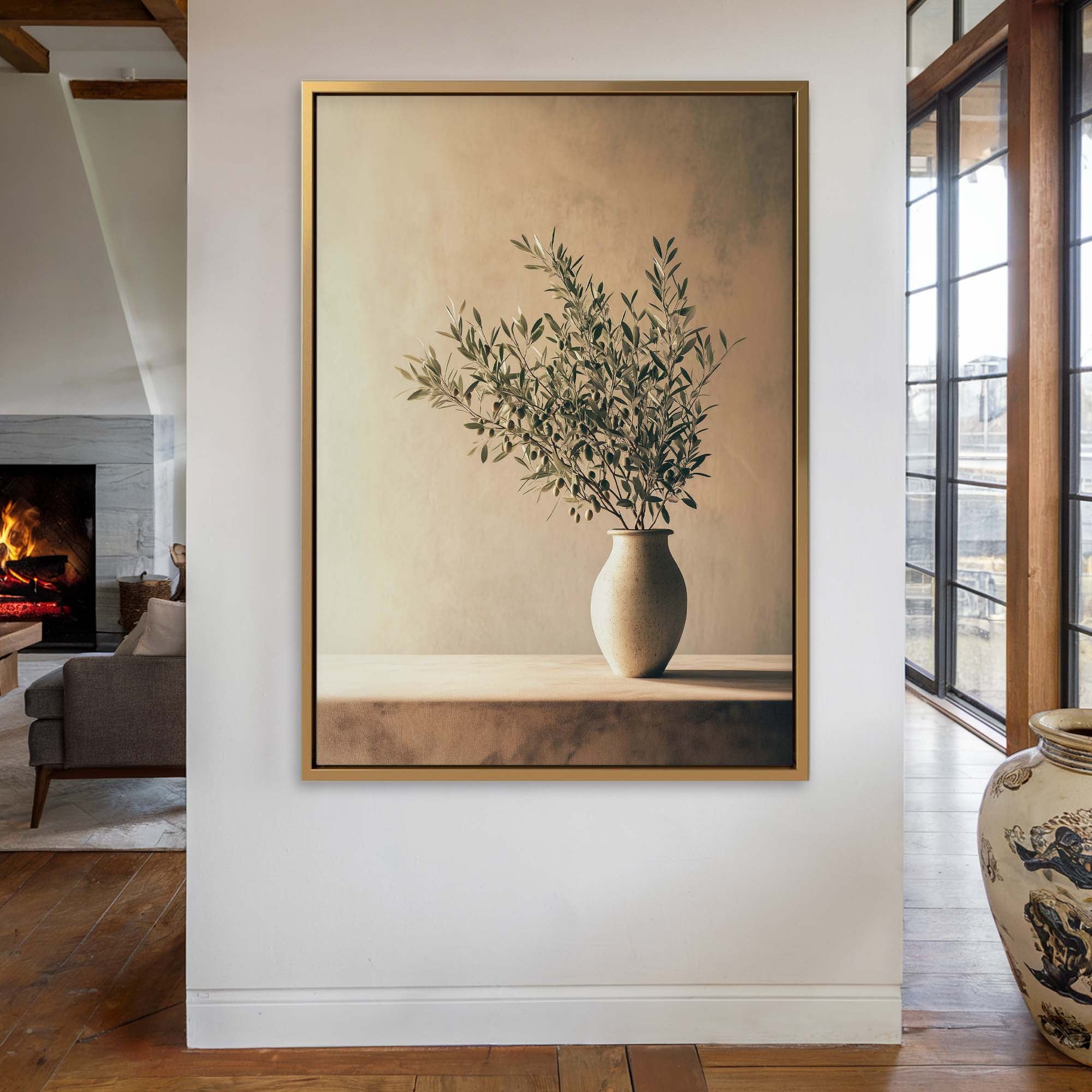 Olive Still Life No.6 Canvas Print Wall Art - Melrose Editions