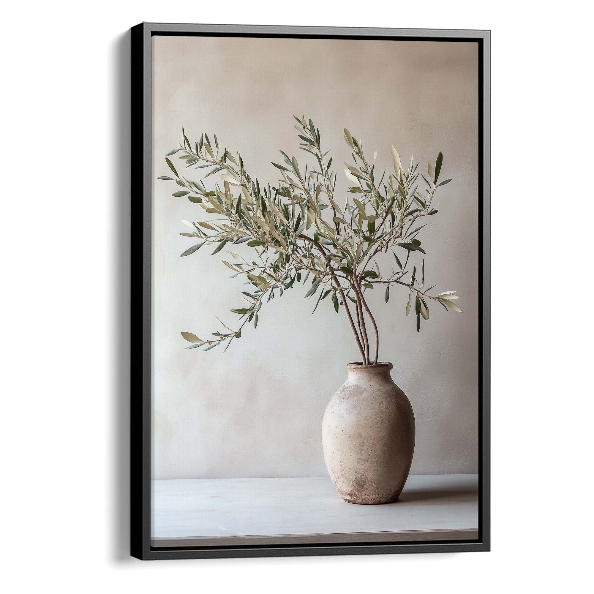 Olive Still Life No.7 Canvas Print Black Wall Art - Melrose Editions