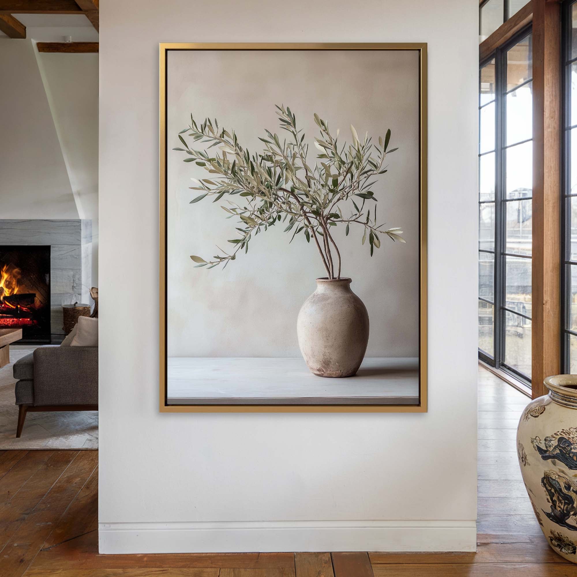 Olive Still Life No.7 Canvas Print Wall Art - Melrose Editions