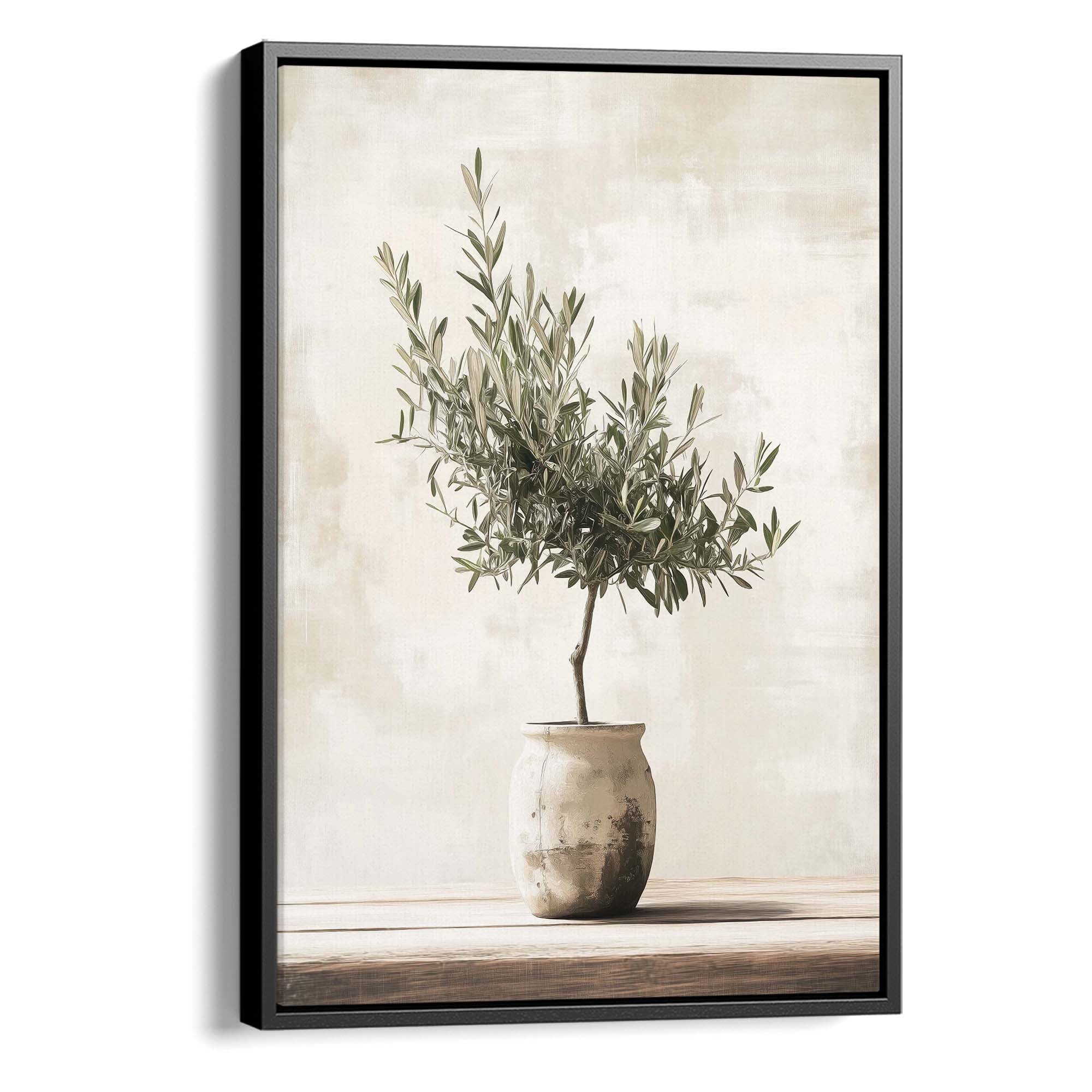 Olive Still Life No.8 Canvas Print Black Wall Art - Melrose Editions