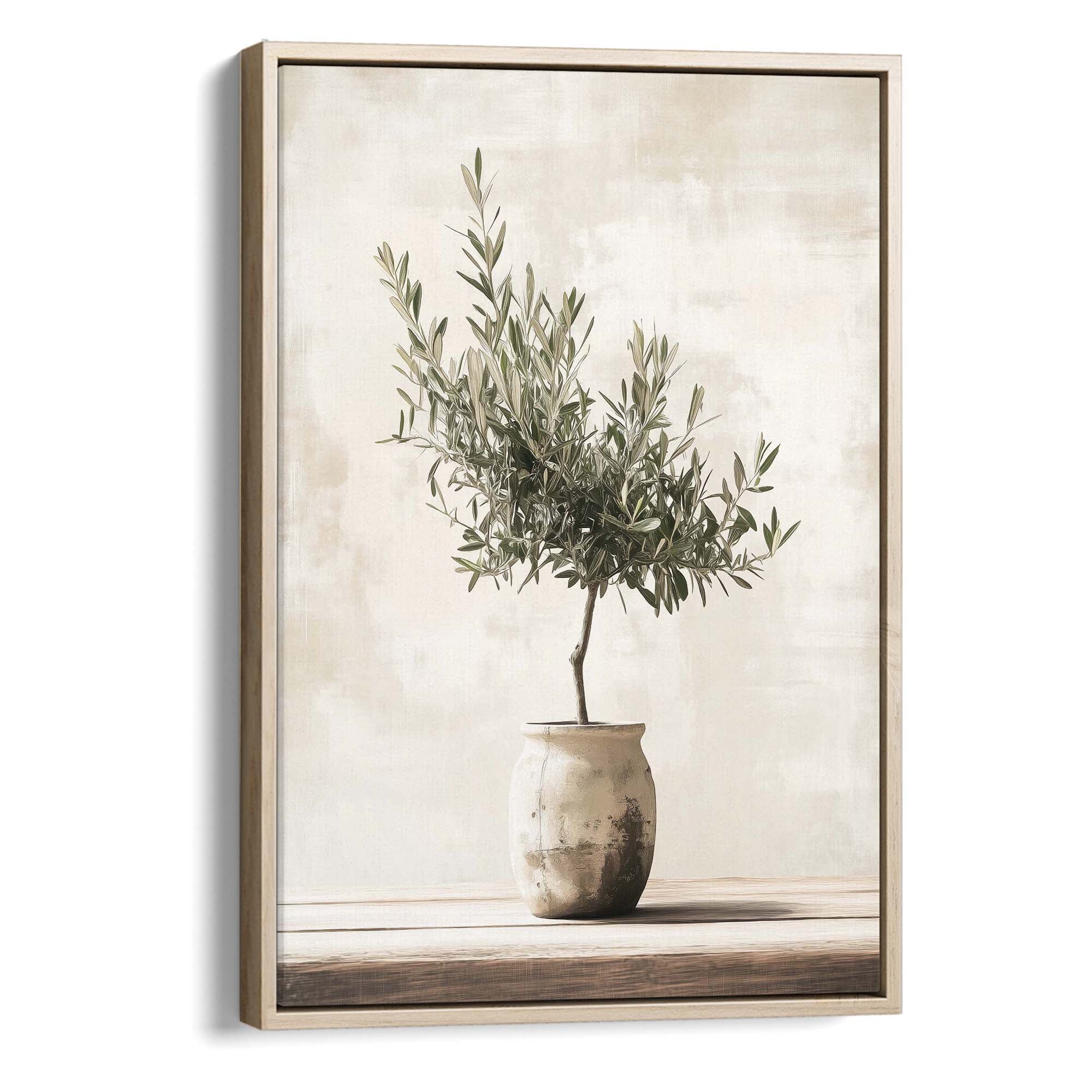 Olive Still Life No.8 Canvas Print Natural Wall Art - Melrose Editions