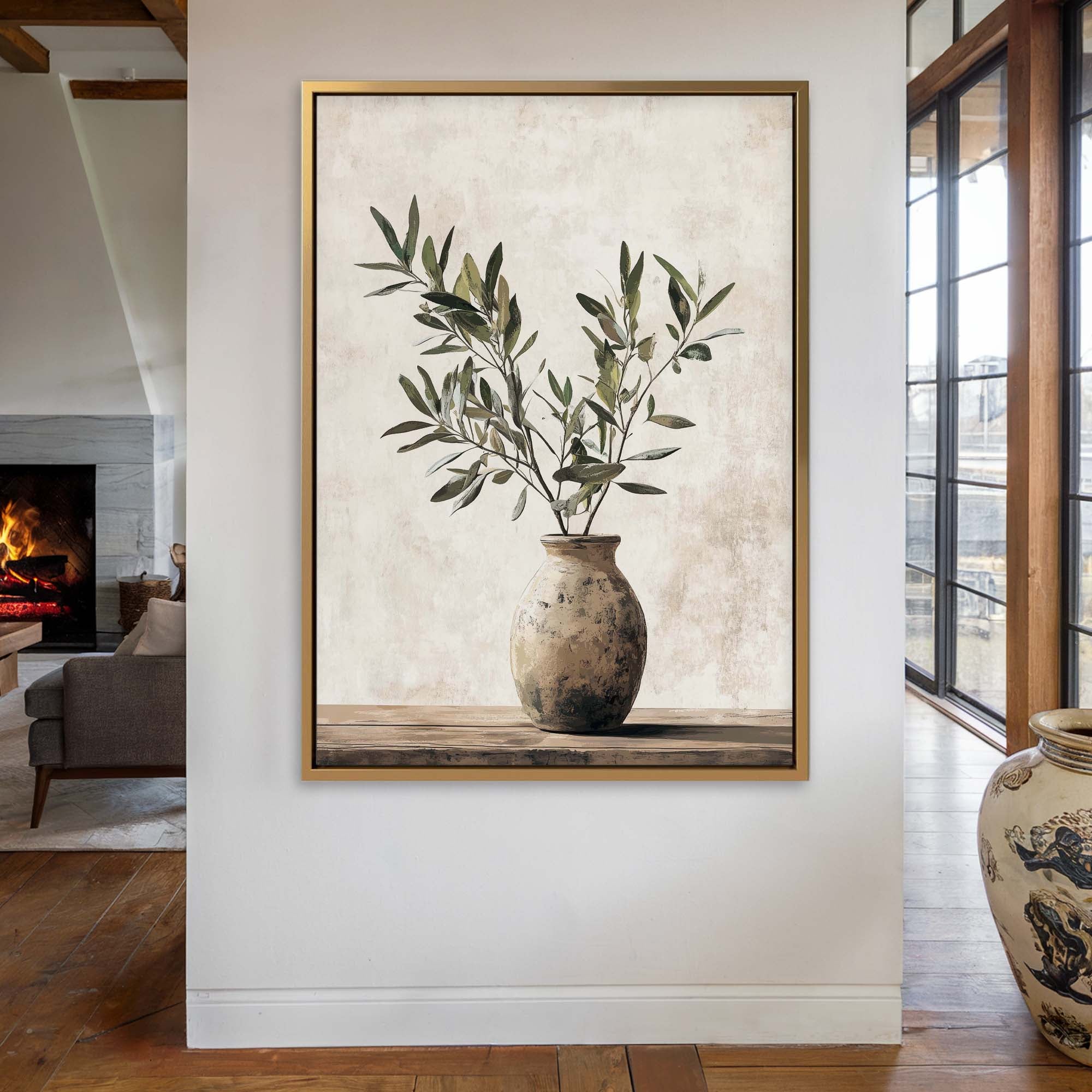 Olive Still Life No.9 Canvas Print Wall Art - Melrose Editions