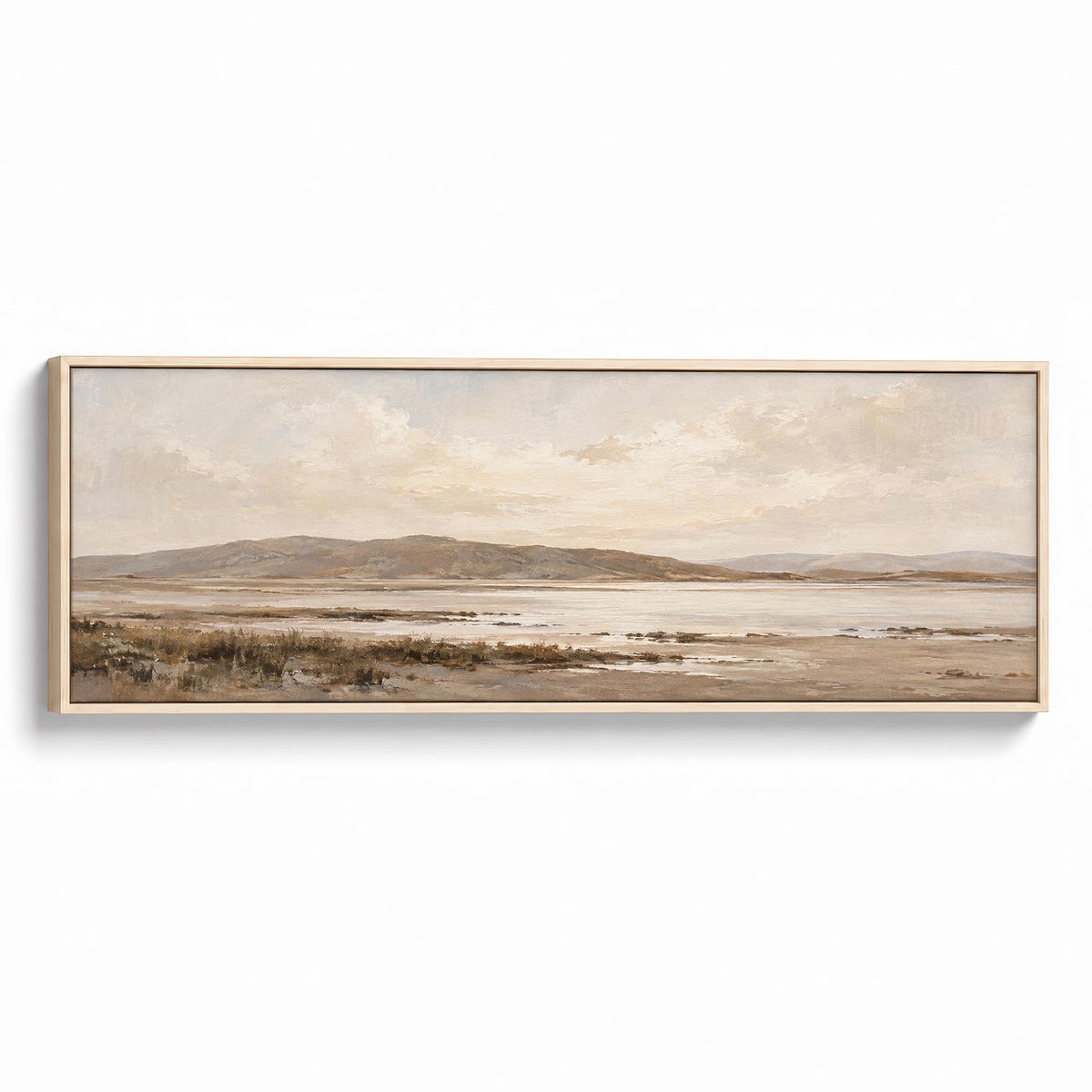 Pale Horizon Canvas Print Natural Wall Art - Melrose Editions