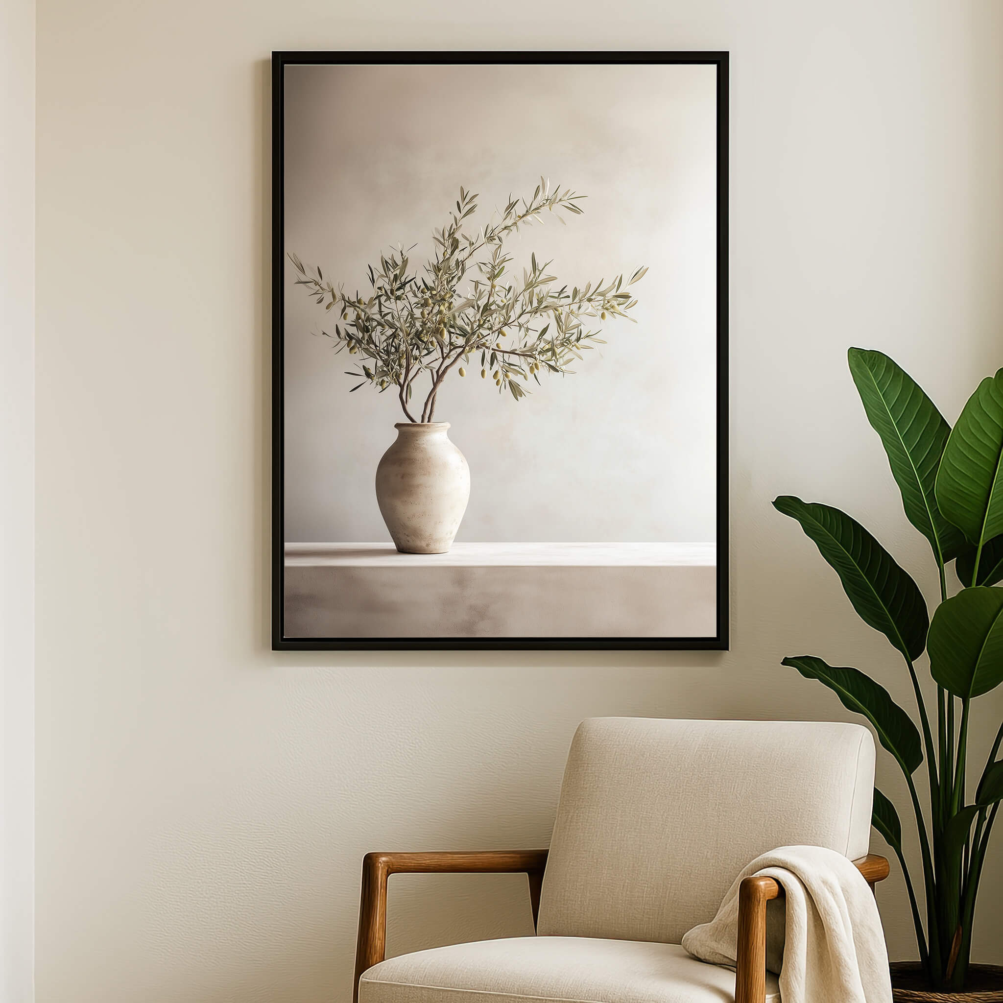 Olive Still Life No.4 Canvas Print Wall Art - Melrose Editions