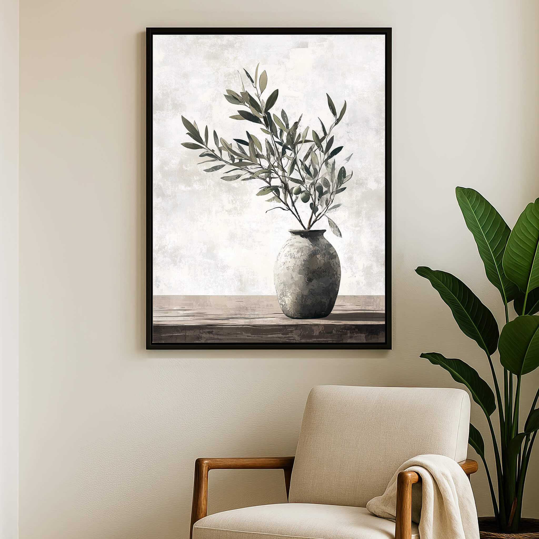 Olive Still Life No.1 Canvas Print Wall Art - Melrose Editions