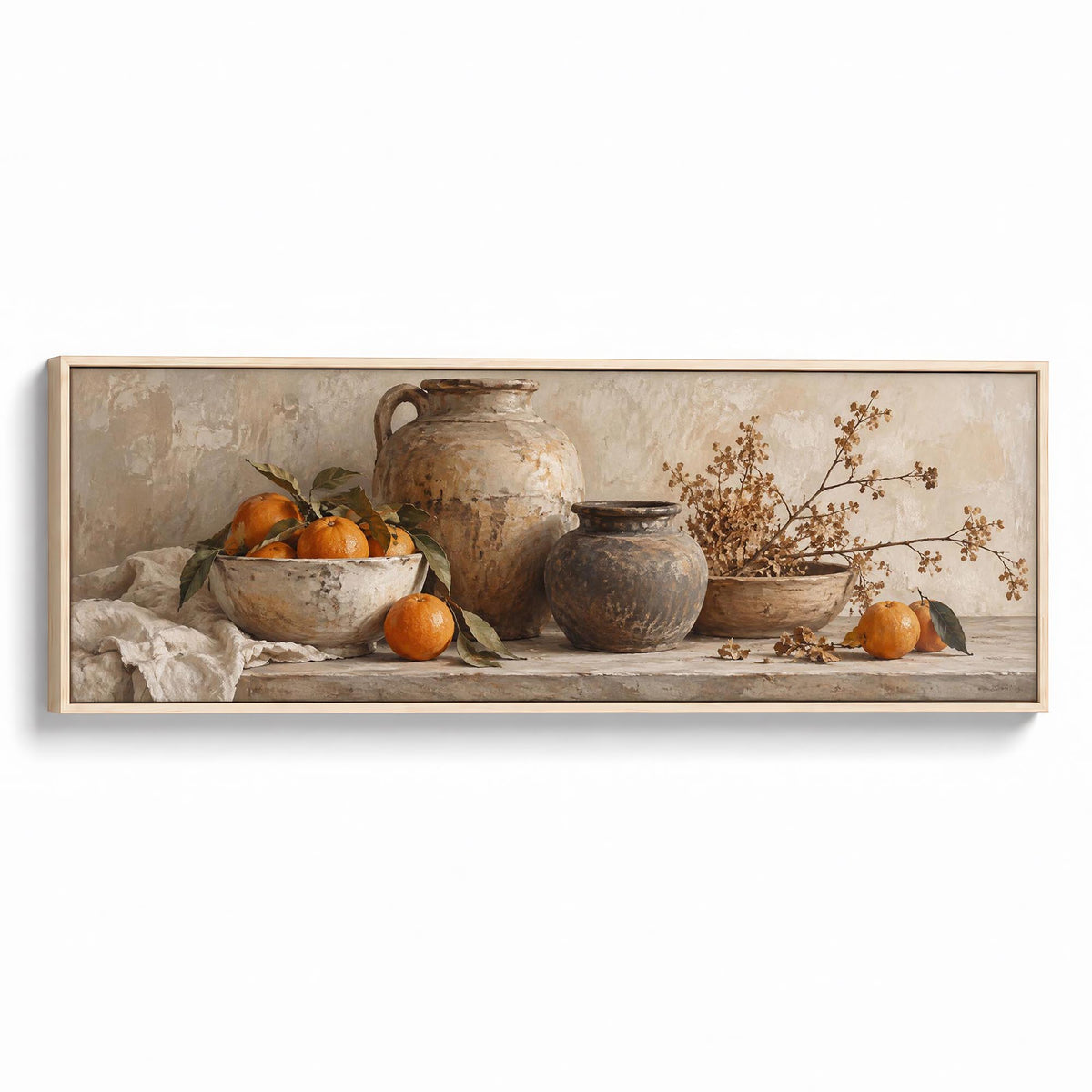 Quiet Pottery Canvas Print Natural Wall Art - Melrose Editions