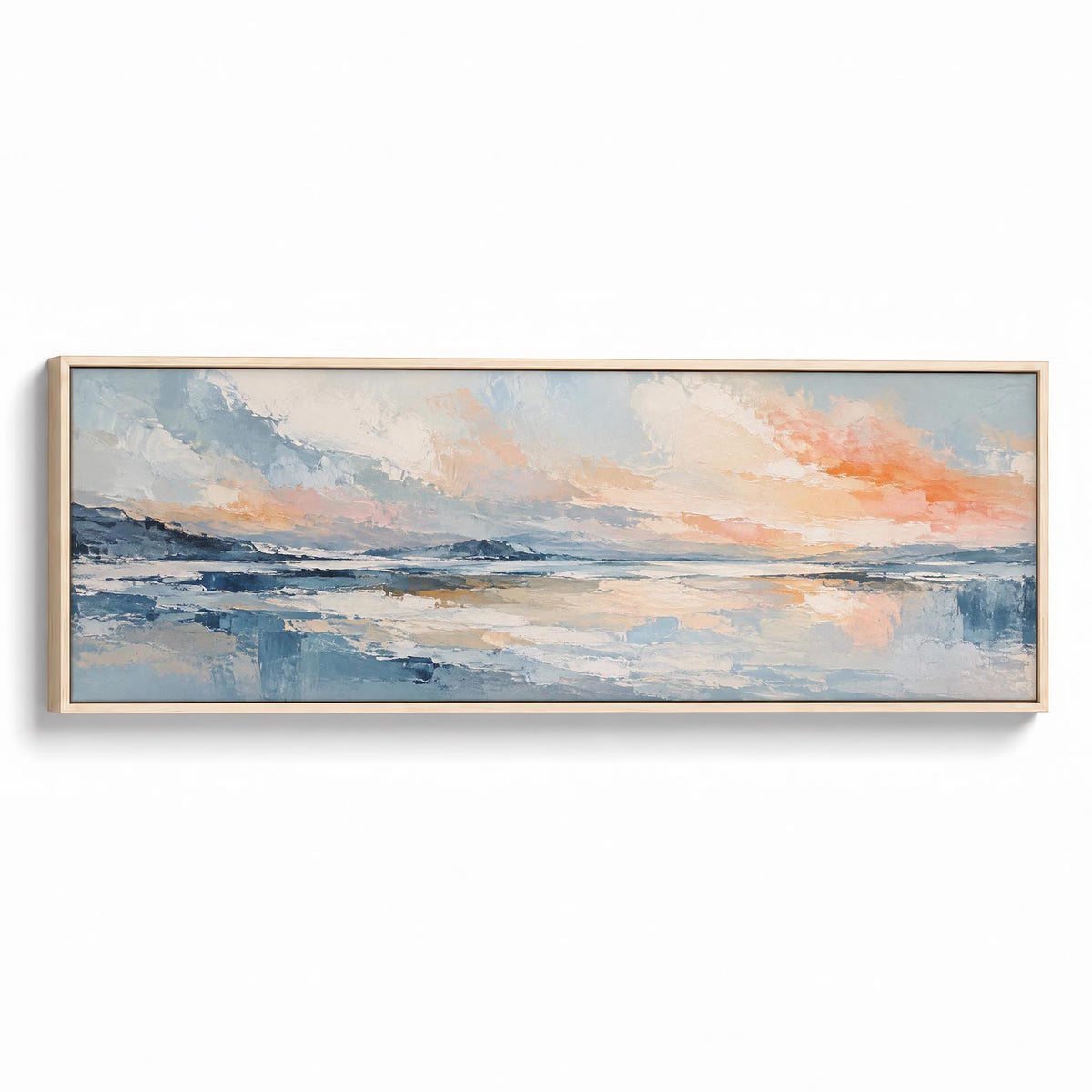 Rosewater Blue Canvas Print Natural Wall Art - Melrose Editions