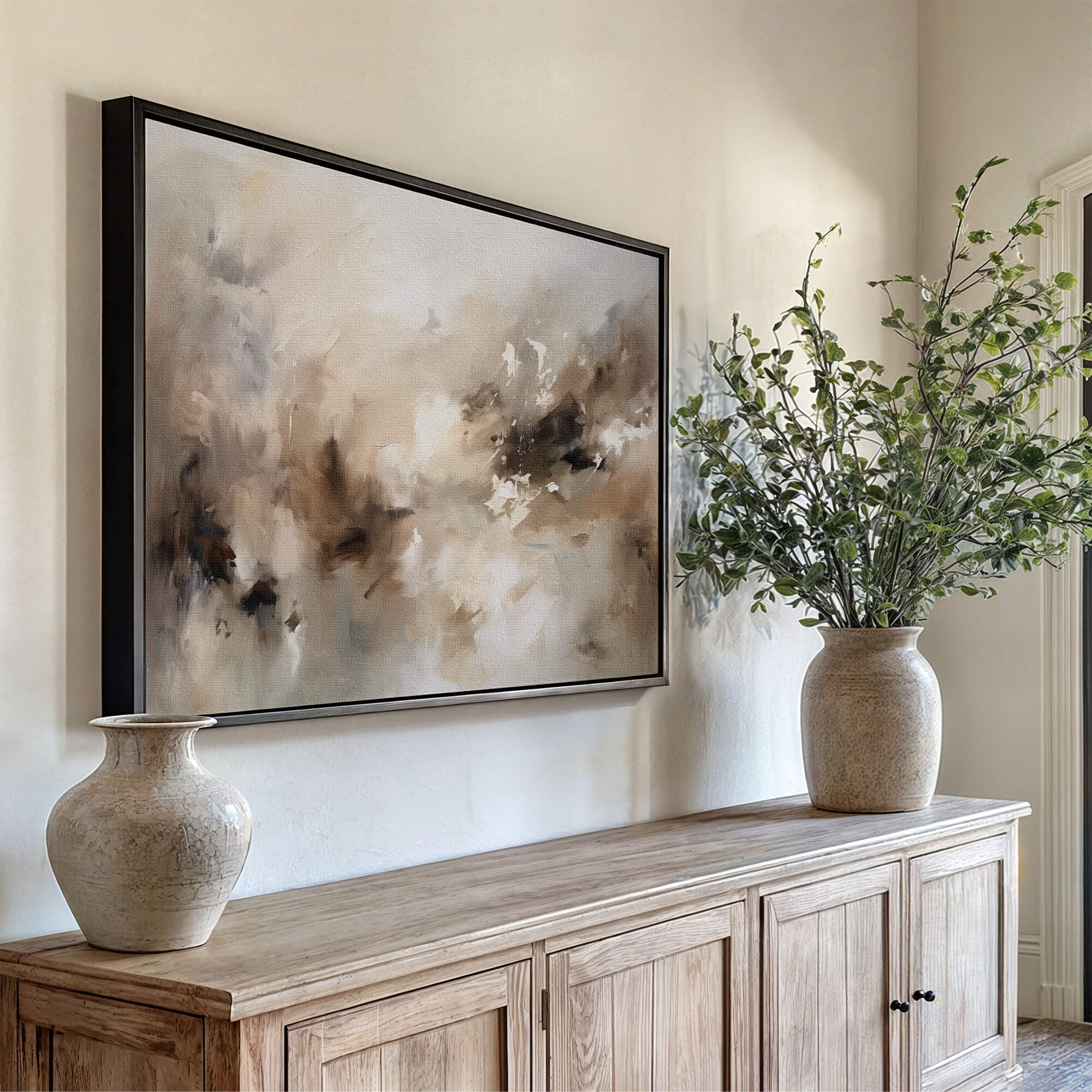 Sable Framed Canvas Wall Art - Melrose Editions