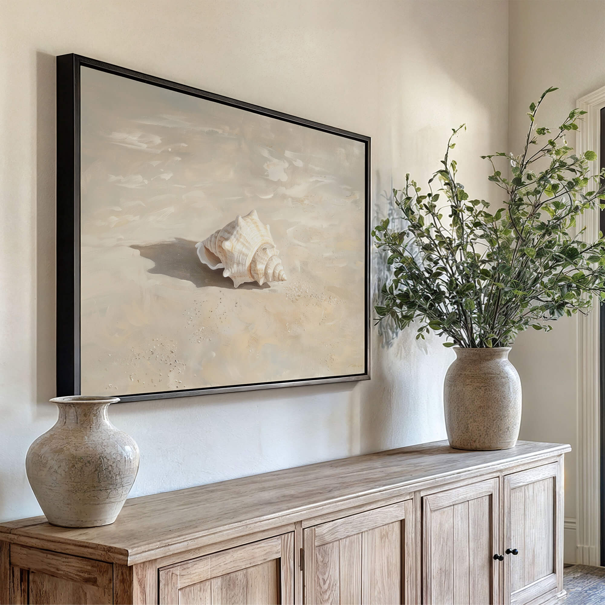 Seabreeze Shell Canvas Print Wall Art - Melrose Editions