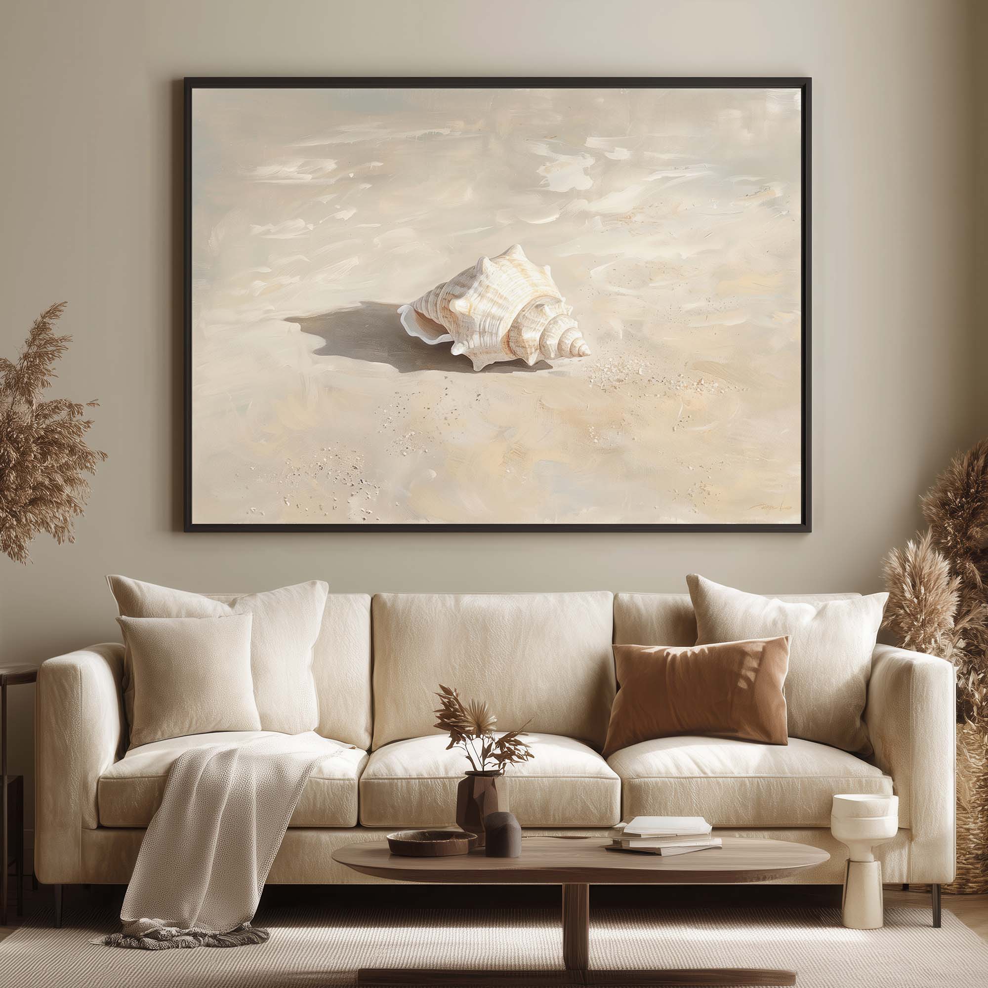 Seabreeze Shell Canvas Print Wall Art - Melrose Editions