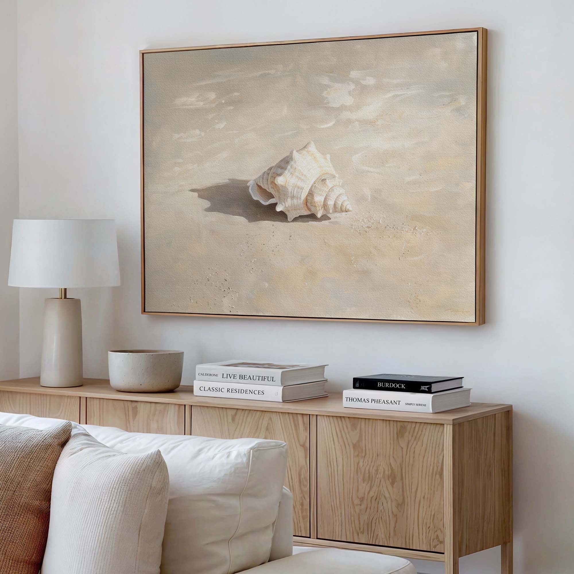 Seabreeze Shell Canvas Print Wall Art - Melrose Editions