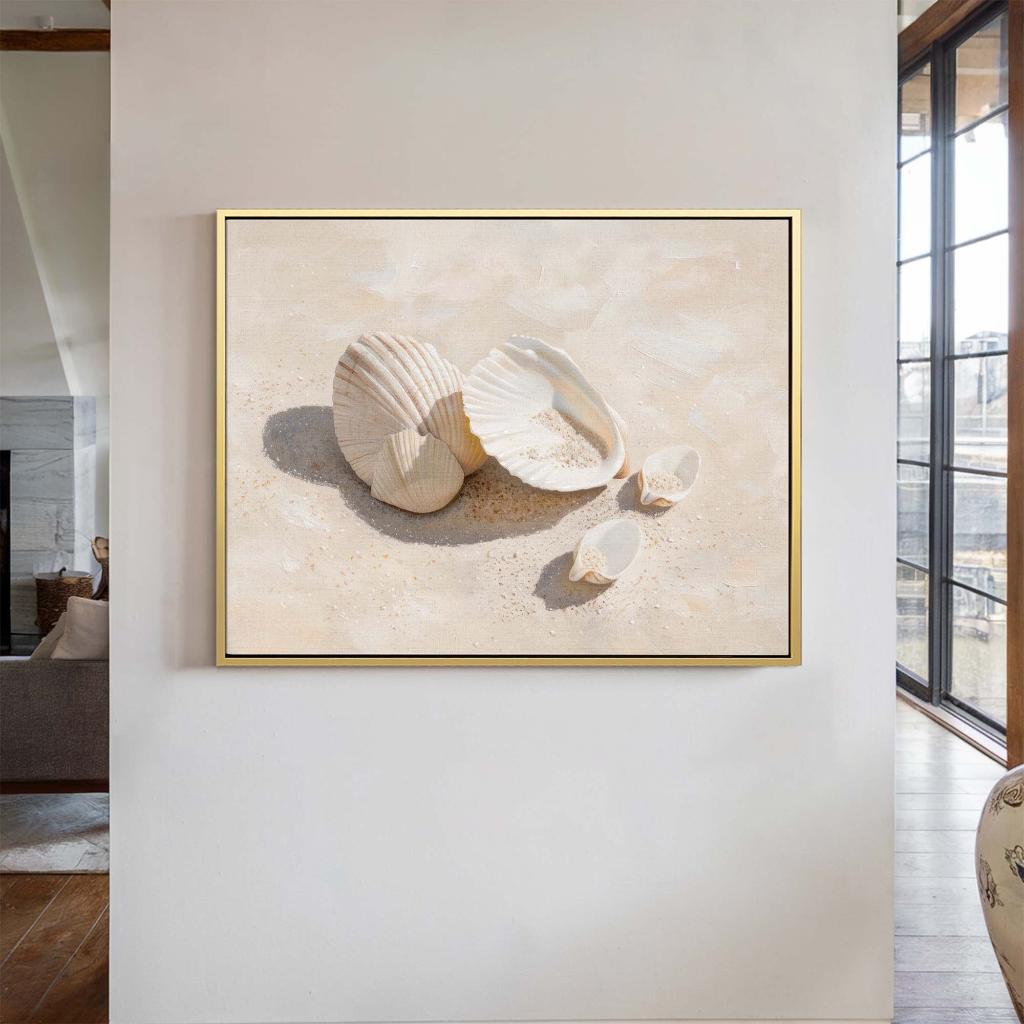 Seaside Trinkets Canvas Print Small — 18×24″ Natural Wall Art - Melrose Editions