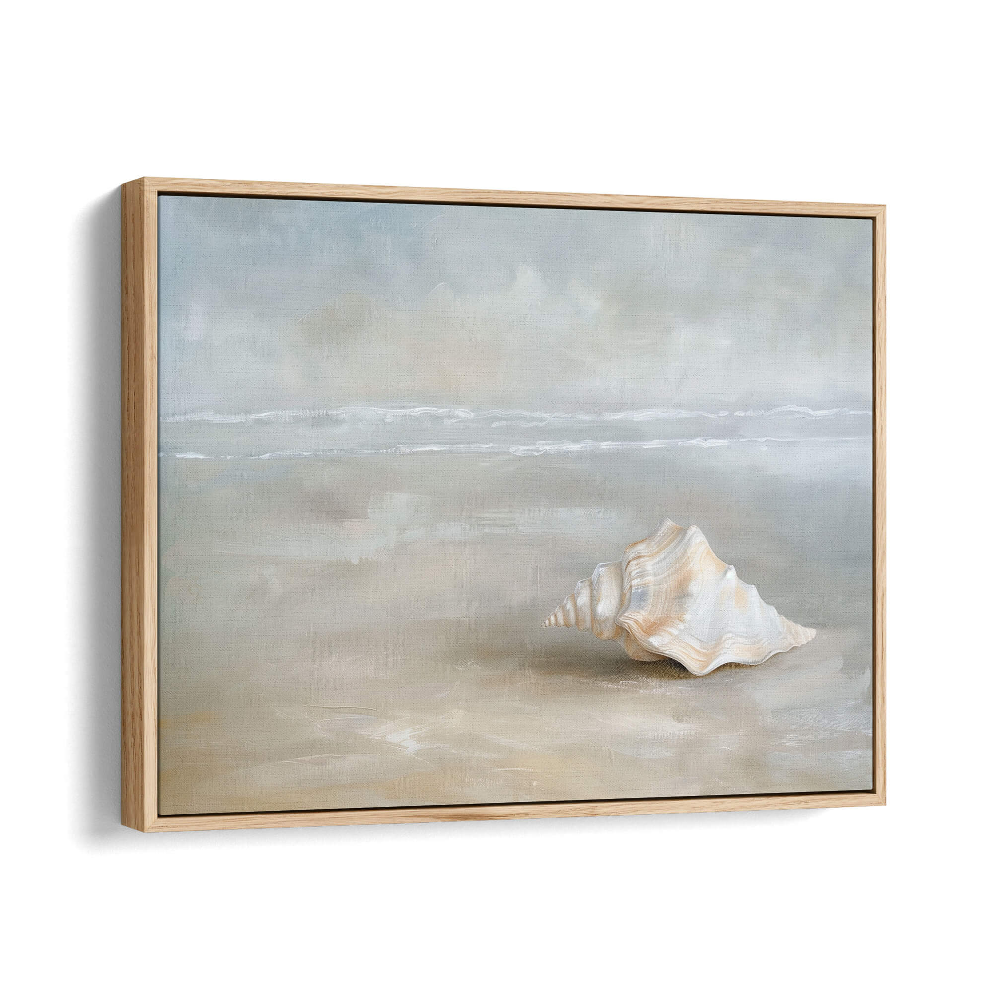 Serene Shells Canvas Print Natural Wall Art - Melrose Editions