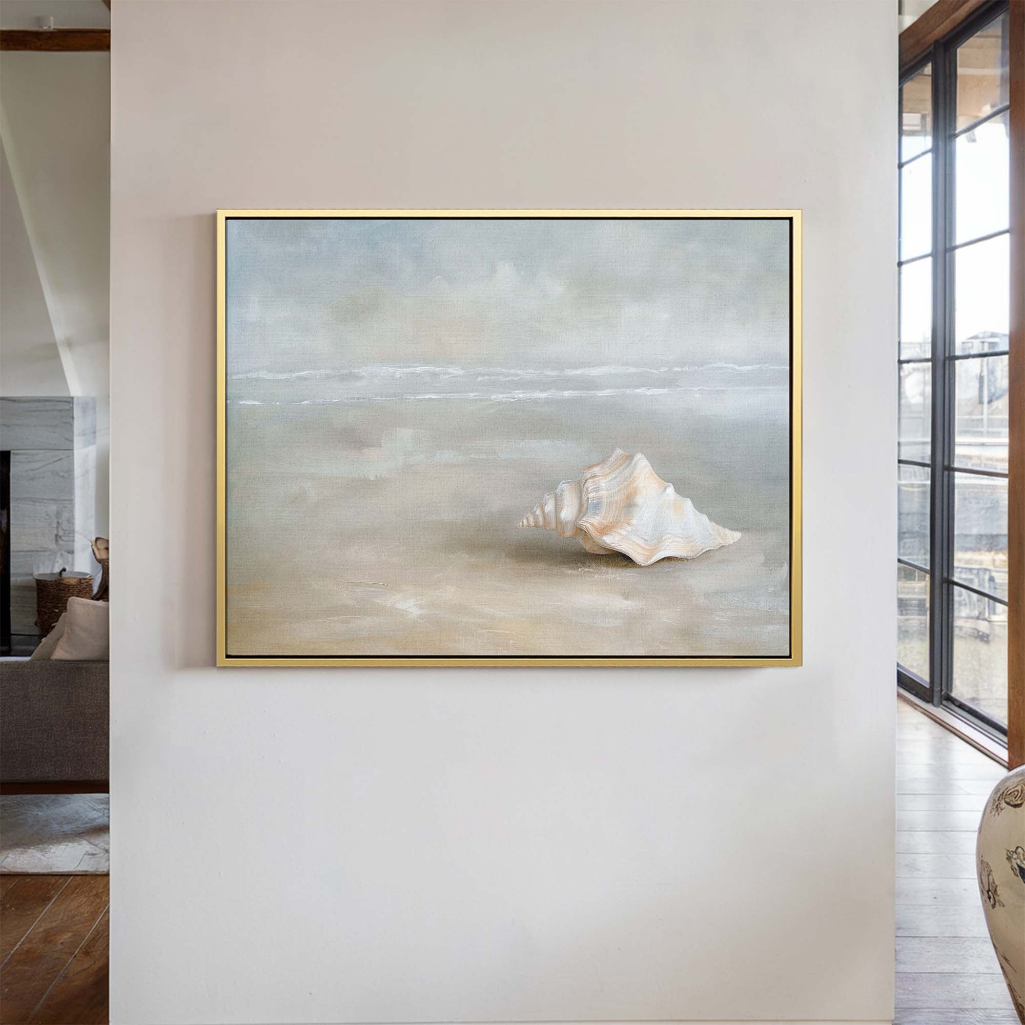Serene Shells Canvas Print Small — 18×24″ Natural Wall Art - Melrose Editions