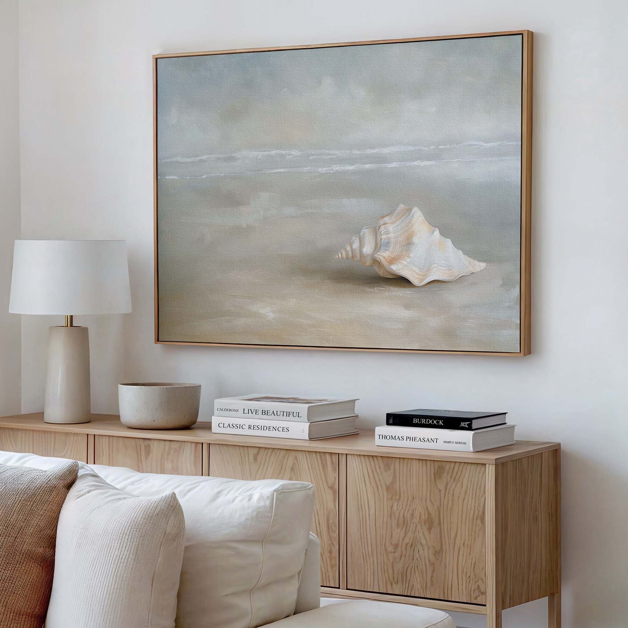 Serene Shells Canvas Print Wall Art - Melrose Editions