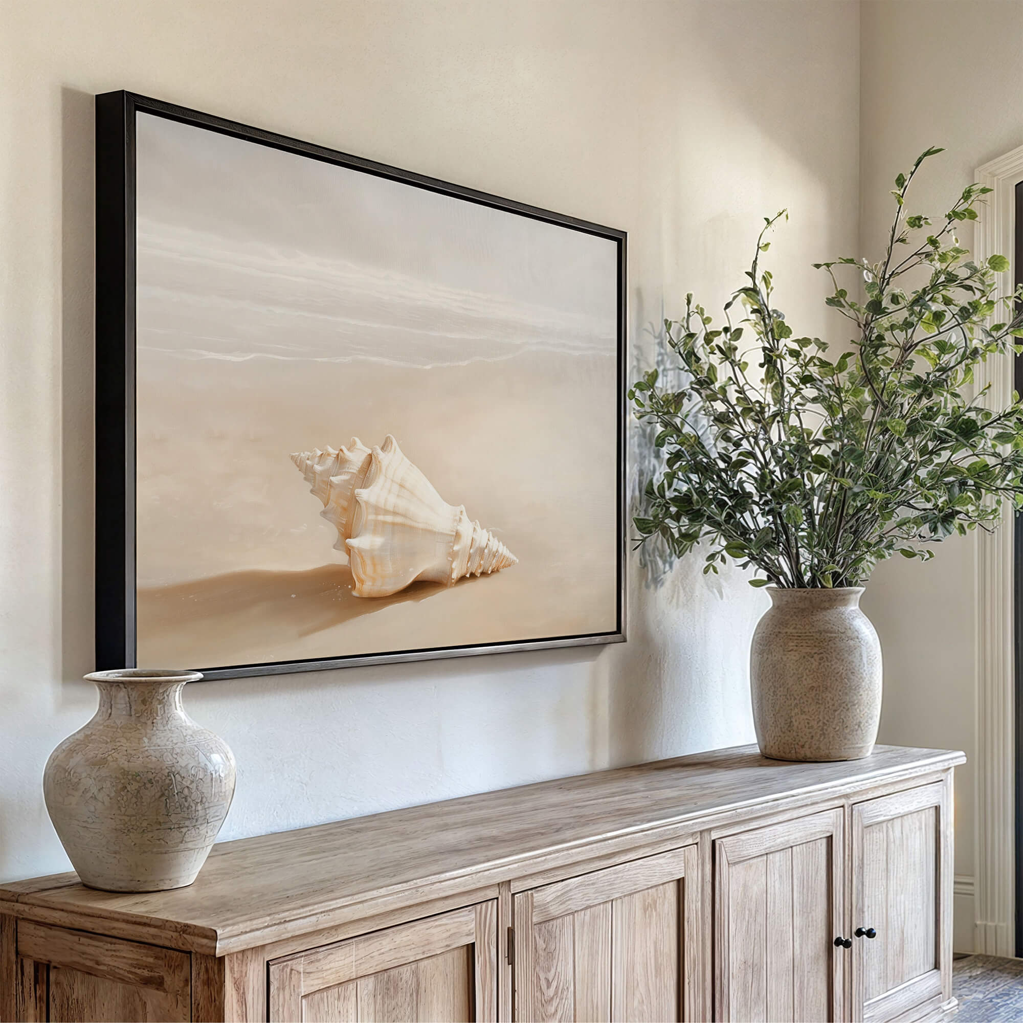 Shoreline Shell Canvas Print Wall Art - Melrose Editions