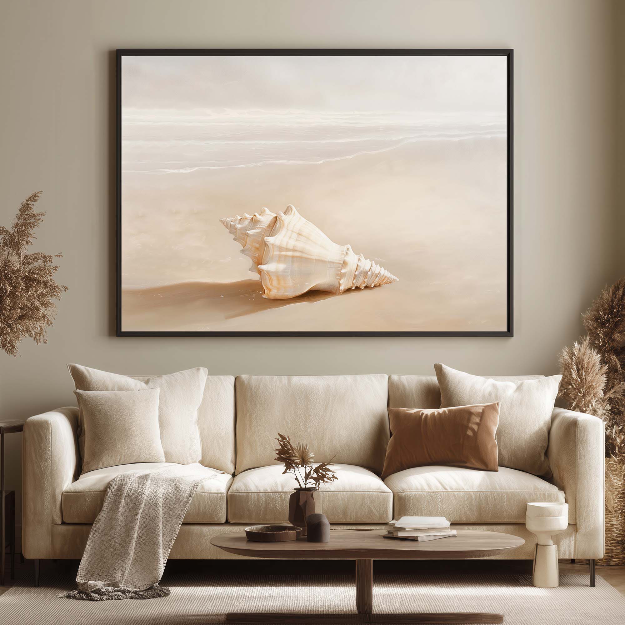 Shoreline Shell Canvas Print Wall Art - Melrose Editions
