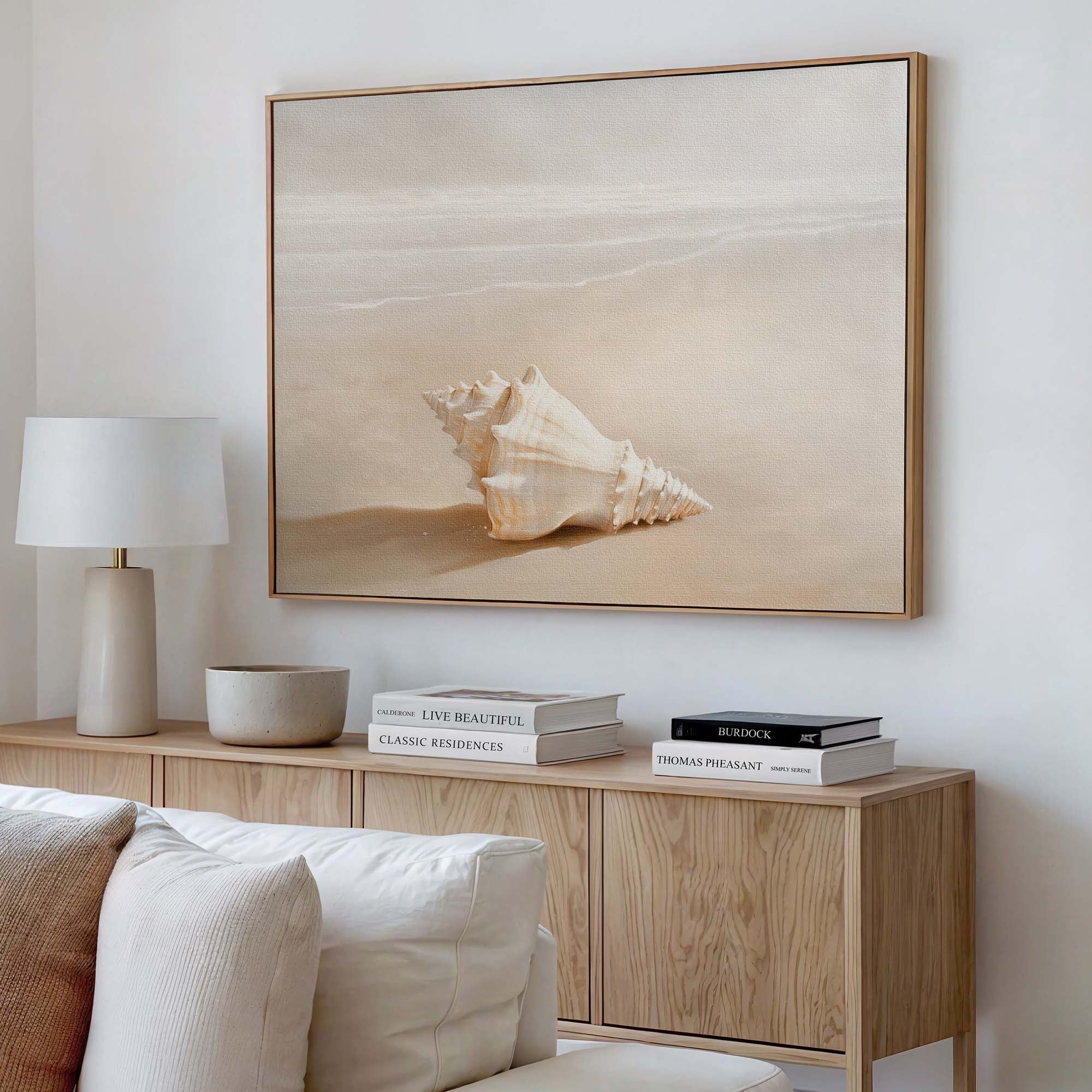 Shoreline Shell Canvas Print Wall Art - Melrose Editions