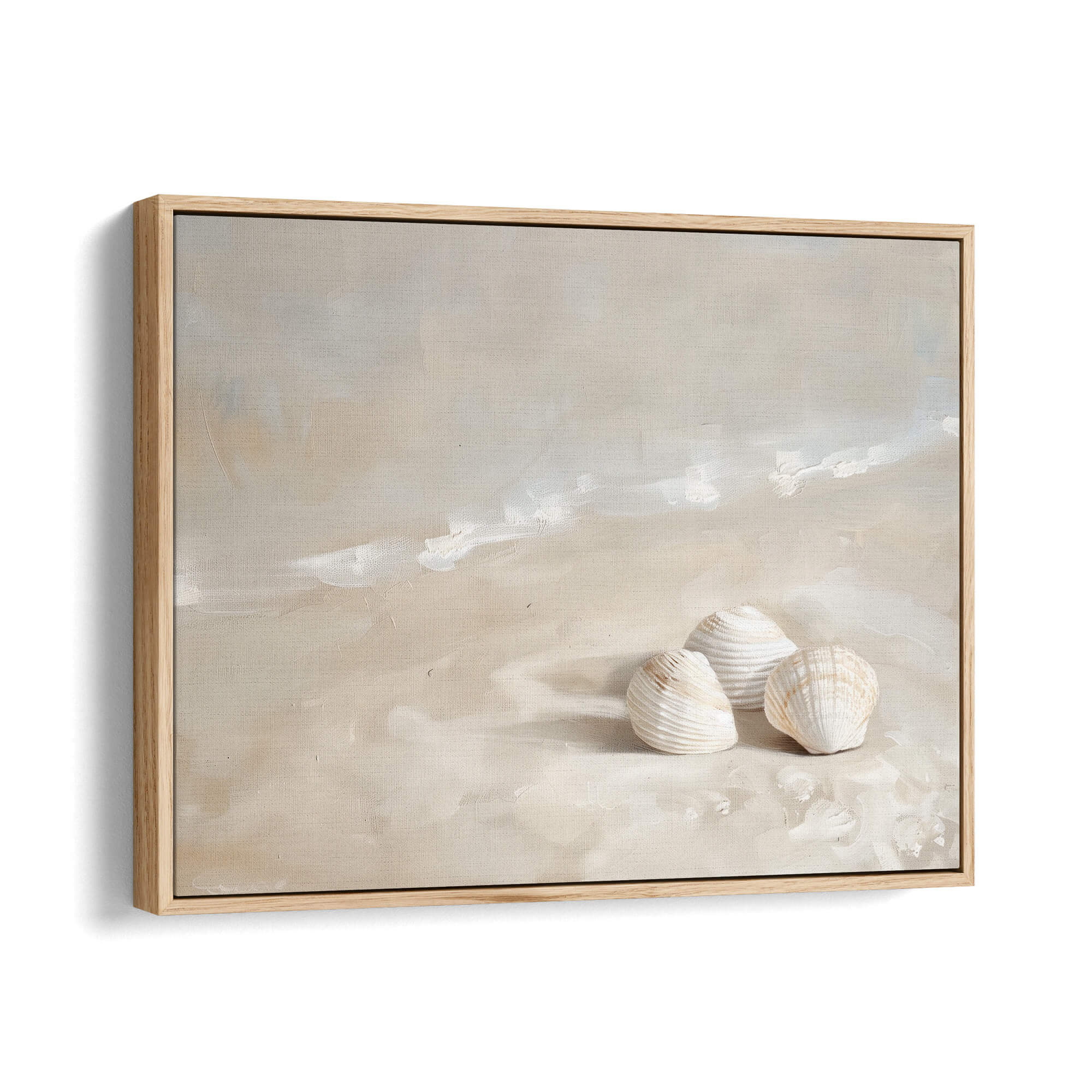 Shoreline Trio Landscape Canvas Print Natural Wall Art - Melrose Editions