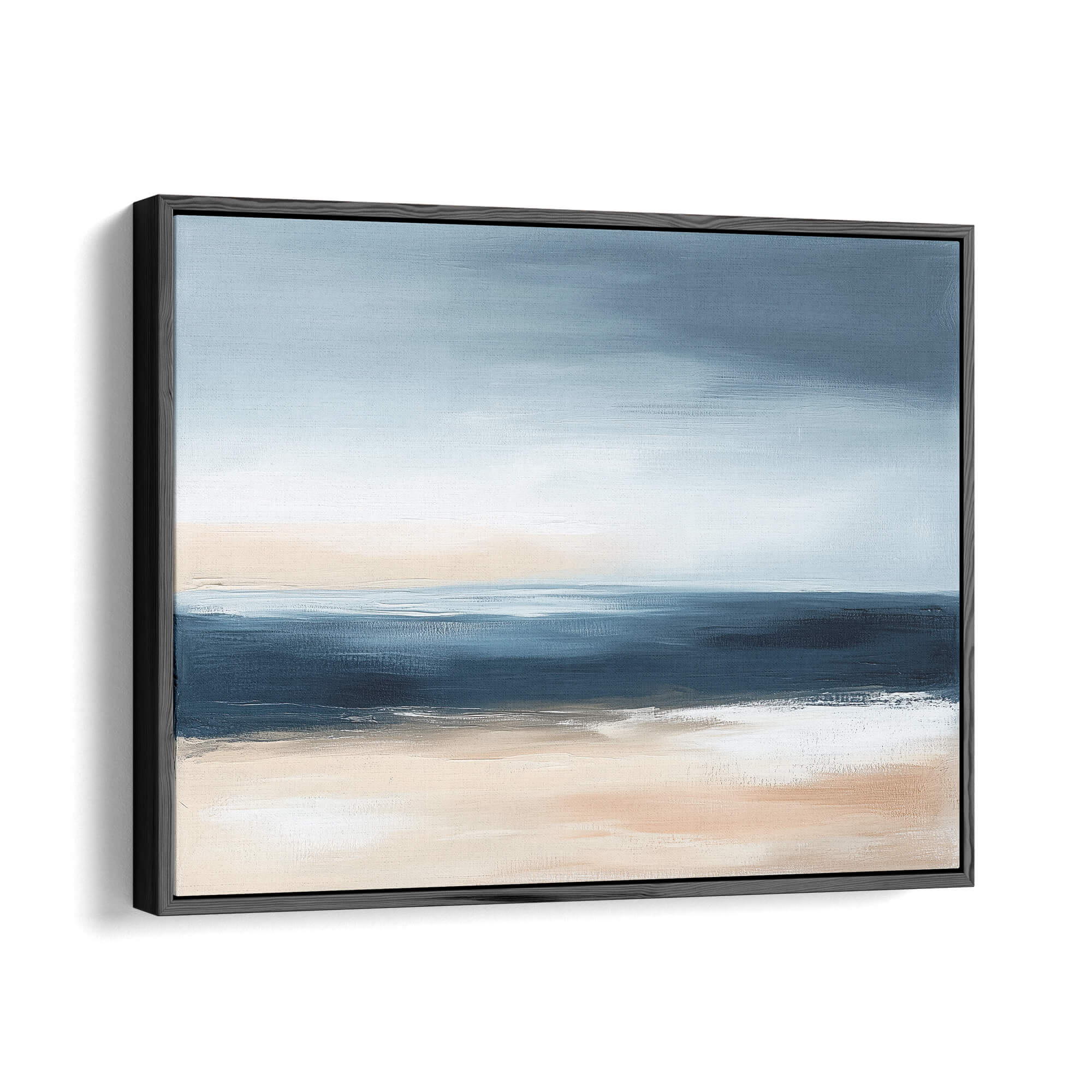Shoreline Canvas Print Black Wall Art - Melrose Editions