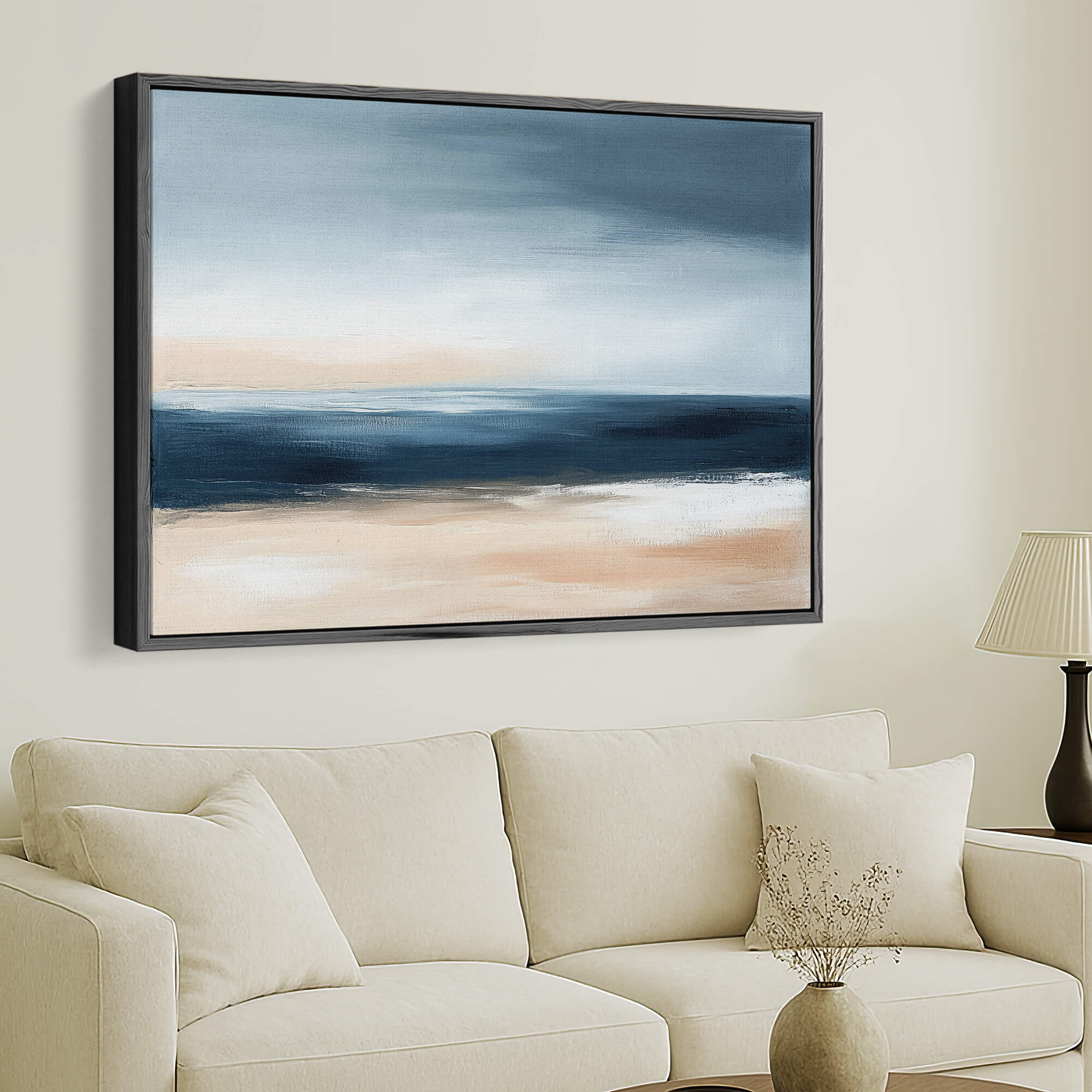 Shoreline Framed Canvas Wall Art - Melrose Editions