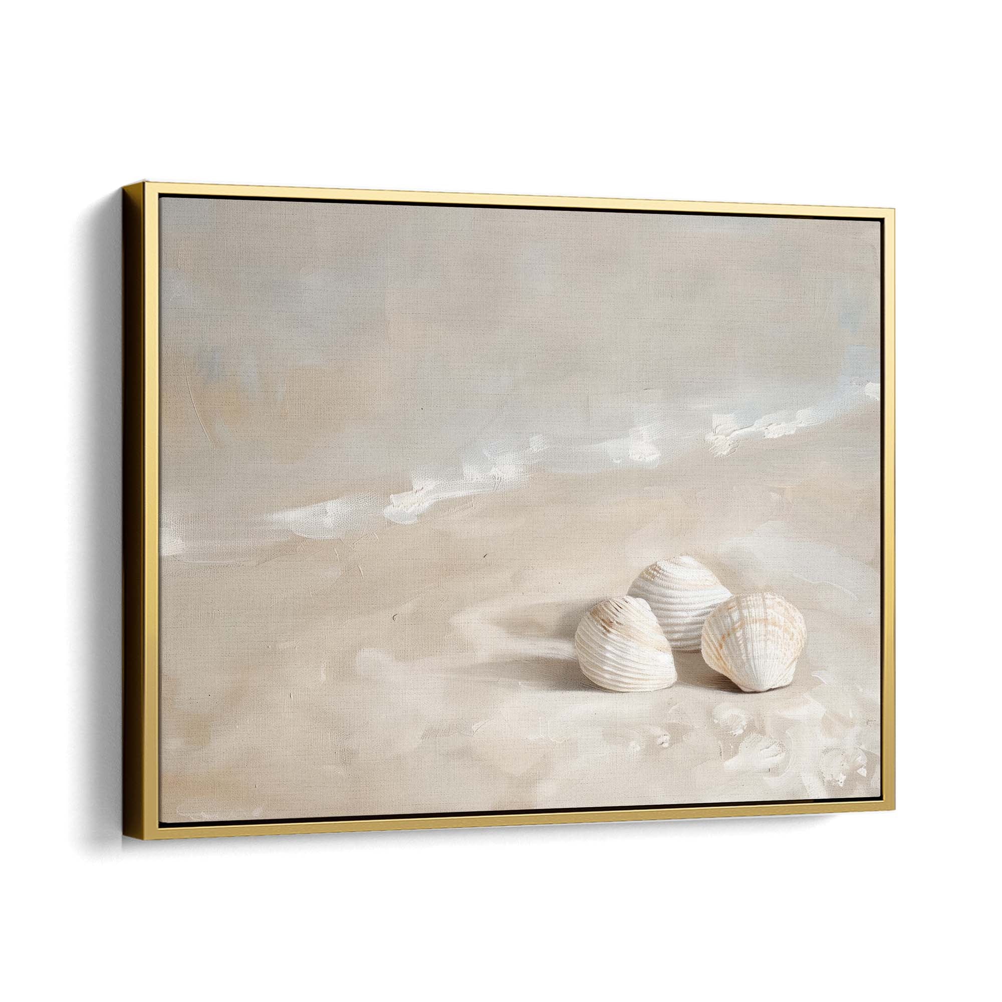 Shoreline Trio Landscape Canvas Print Gold Wall Art - Melrose Editions