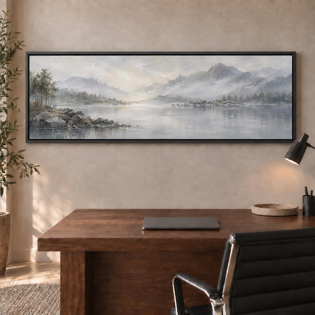 Silver Lake Canvas Print Wall Art - Melrose Editions