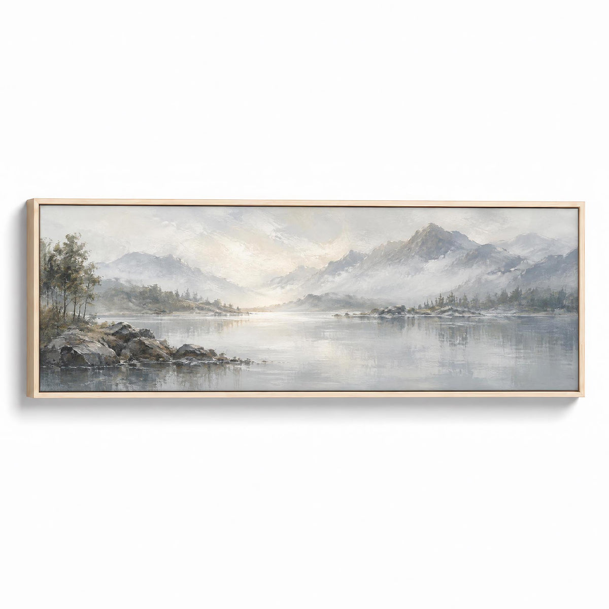 Silver Lake Canvas Print Natural Wall Art - Melrose Editions