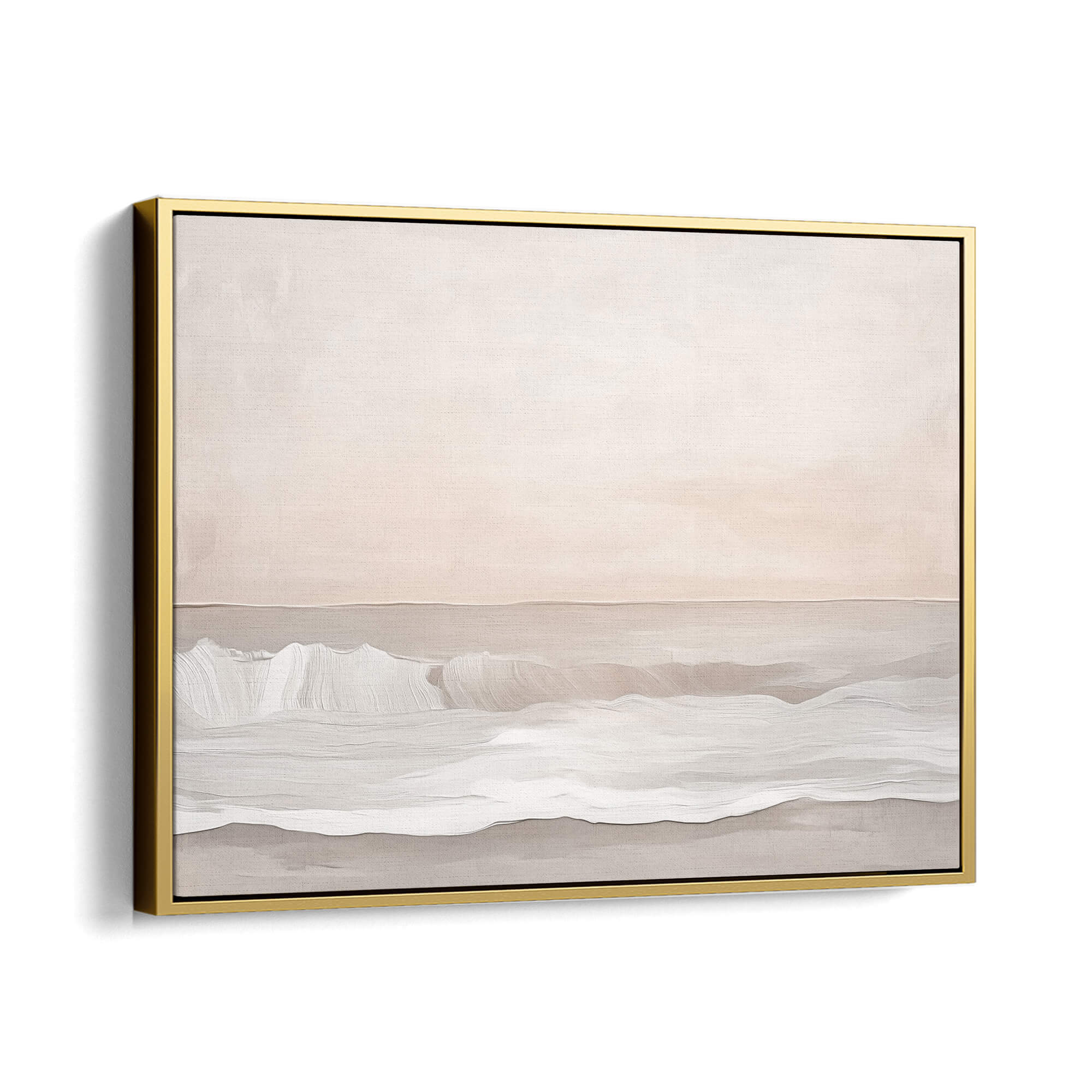 Soft Tide Canvas Print Gold Wall Art - Melrose Editions