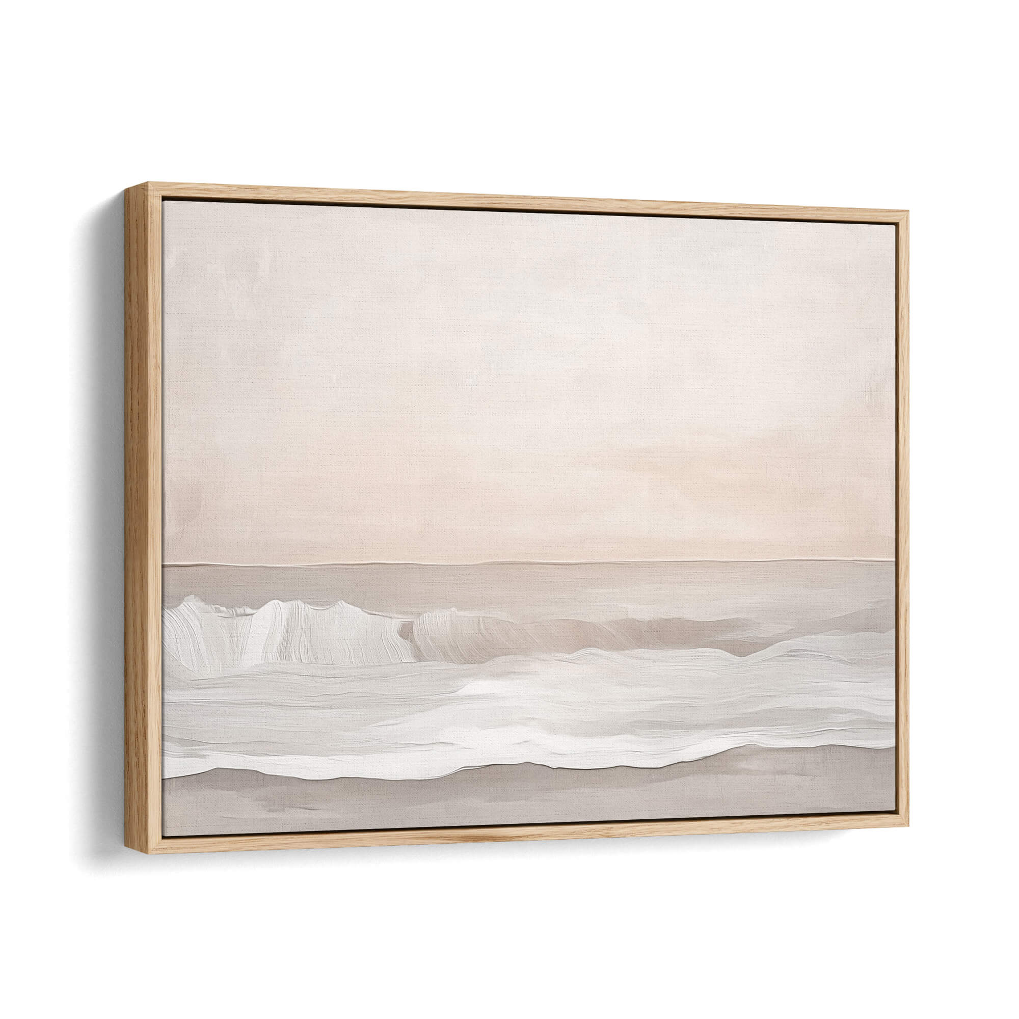 Soft Tide Canvas Print Natural Wall Art - Melrose Editions