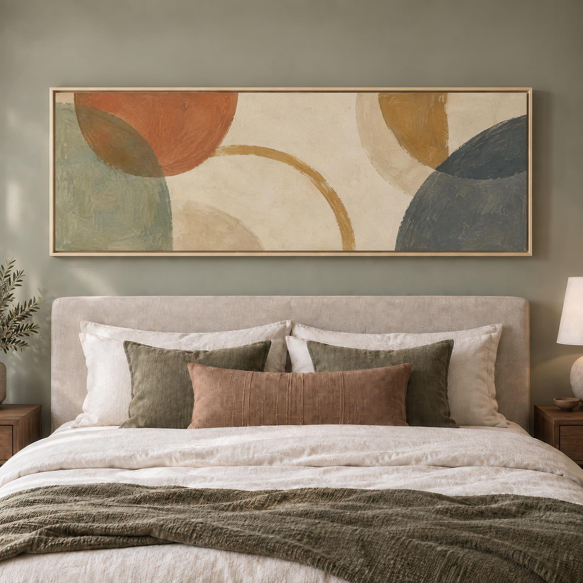 Soft Arcs Canvas Print Wall Art - Melrose Editions