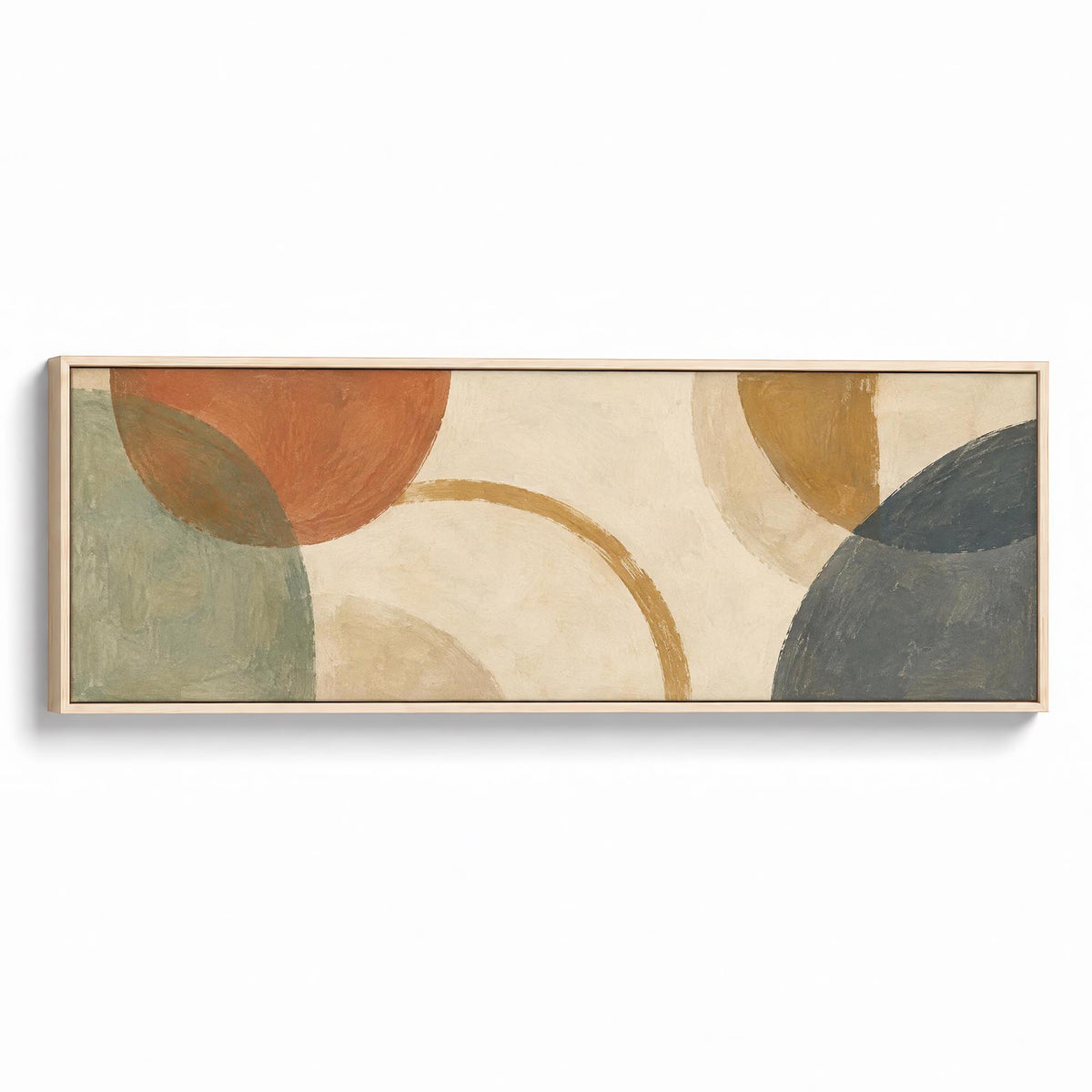 Soft Arcs Canvas Print Natural Wall Art - Melrose Editions
