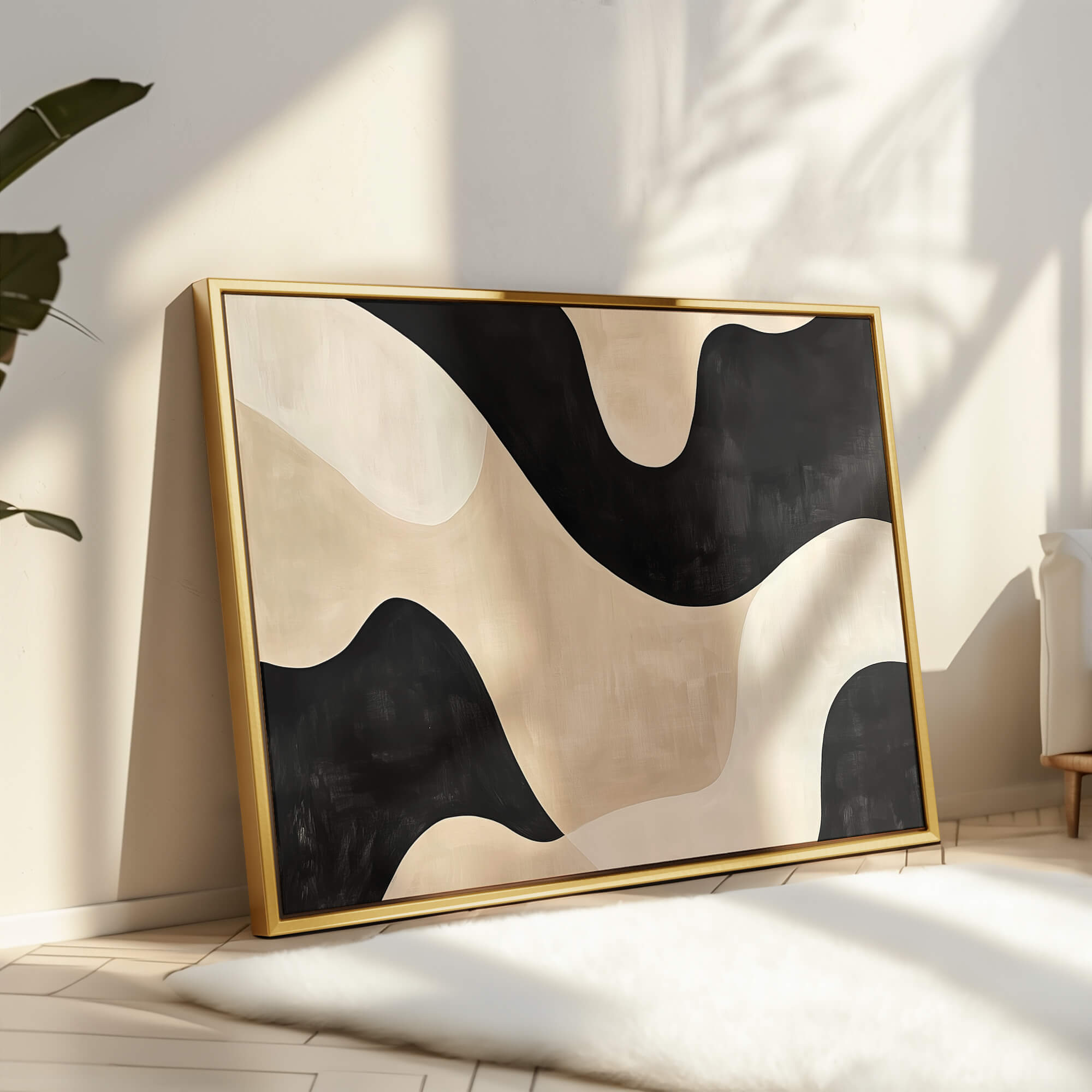 Soft Contrast Framed Canvas Wall Art - Melrose Editions