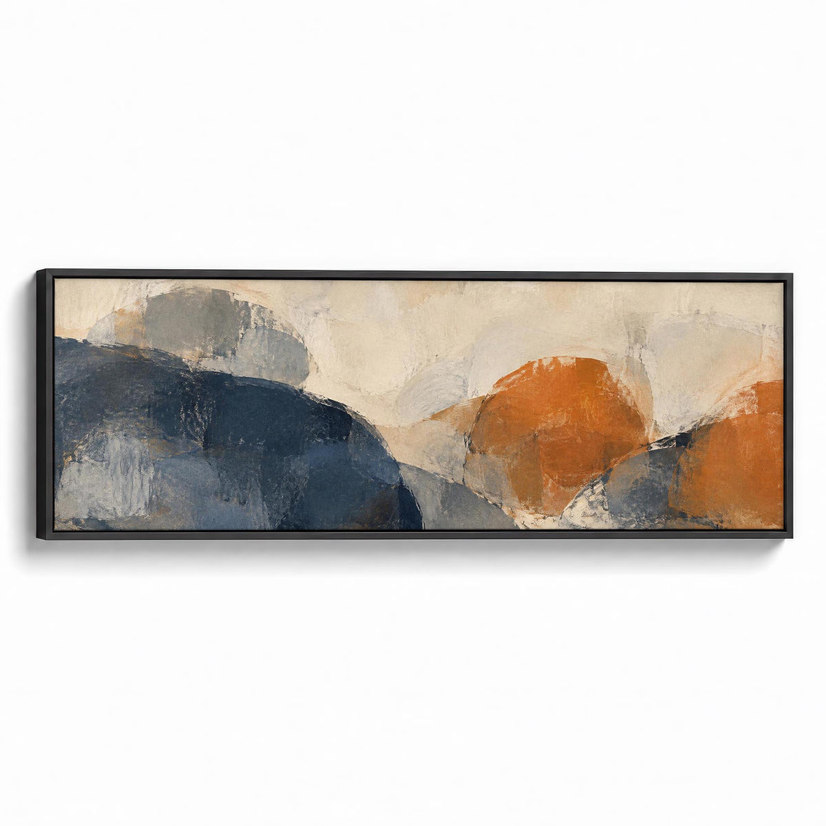 Soft Geometry Canvas Print Black Wall Art - Melrose Editions