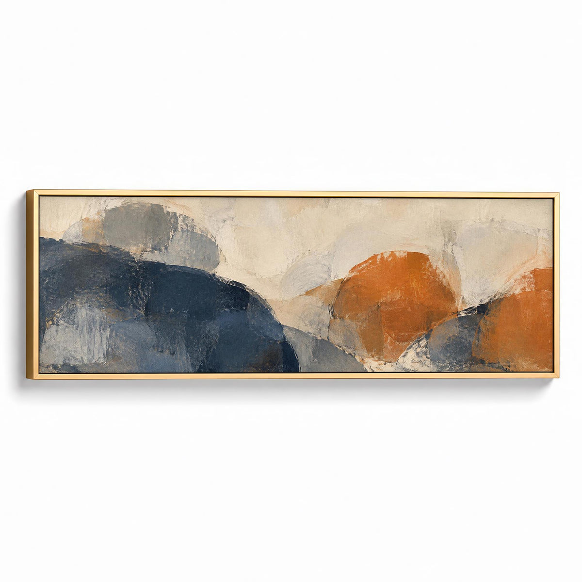 Soft Geometry Canvas Print Gold Wall Art - Melrose Editions