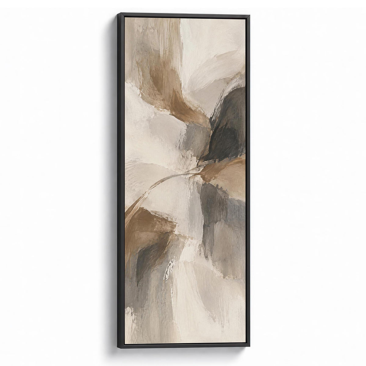 Soft Mineral Canvas Print Black Wall Art - Melrose Editions