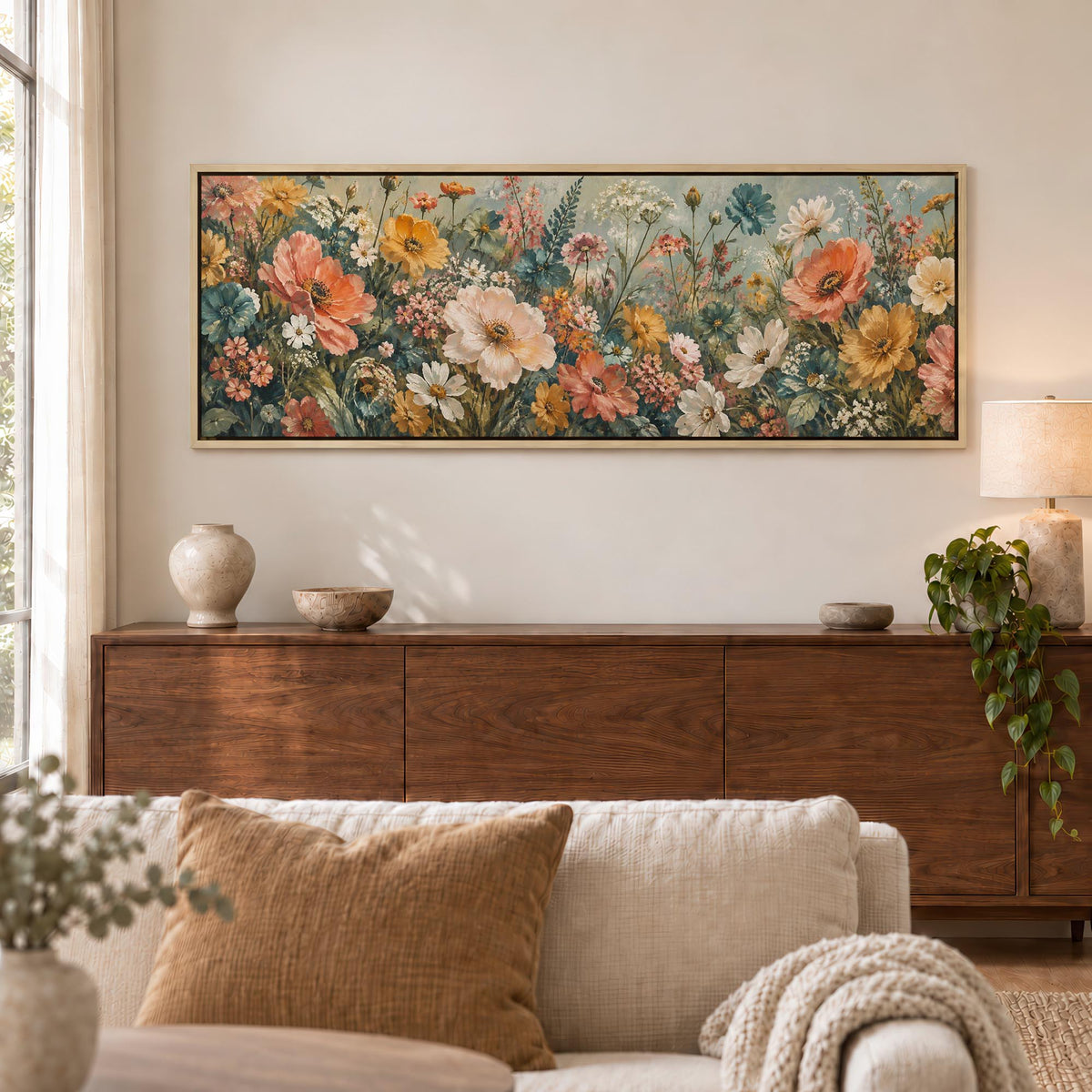 Summer Wildflowers Canvas Print Wall Art - Melrose Editions