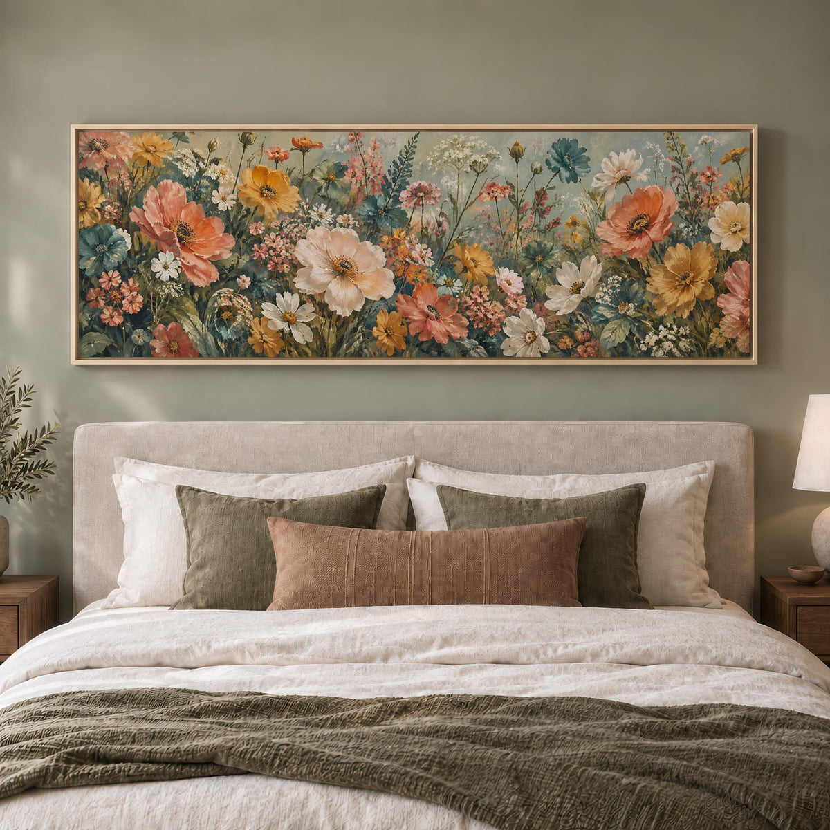 Summer Wildflowers Canvas Print Wall Art - Melrose Editions