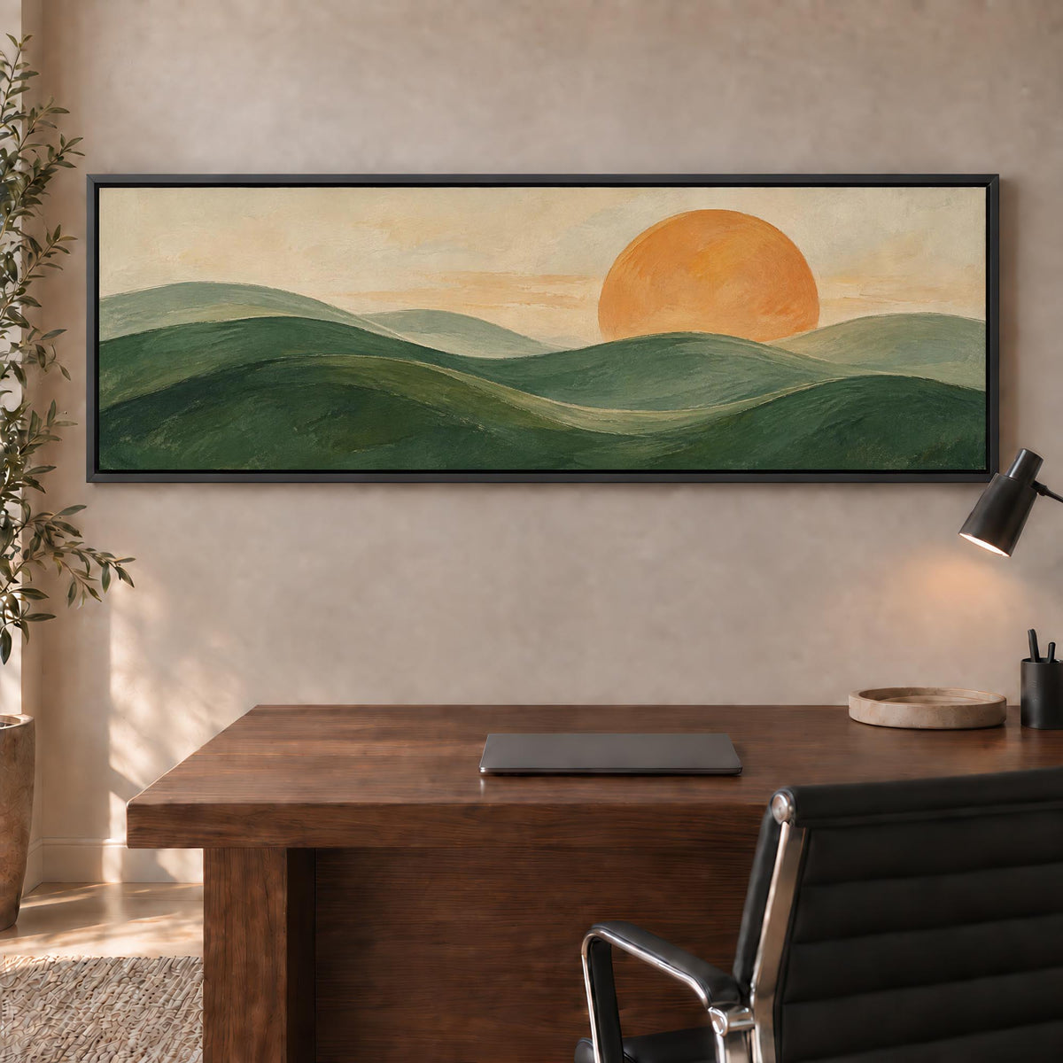 Sunlit Earth Canvas Print Wall Art - Melrose Editions