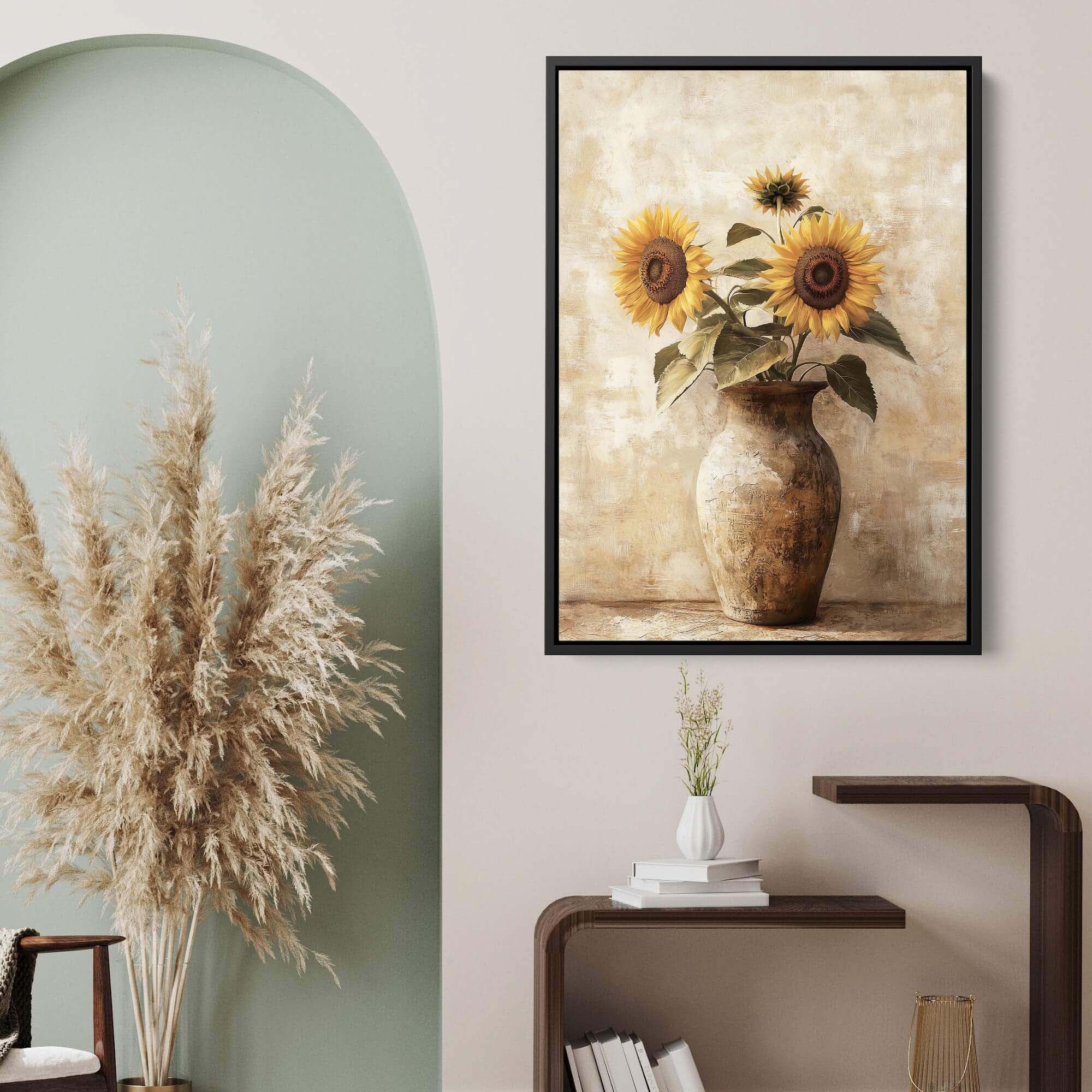 Sunlit Sunflower No.3 Canvas Print Wall Art - Melrose Editions