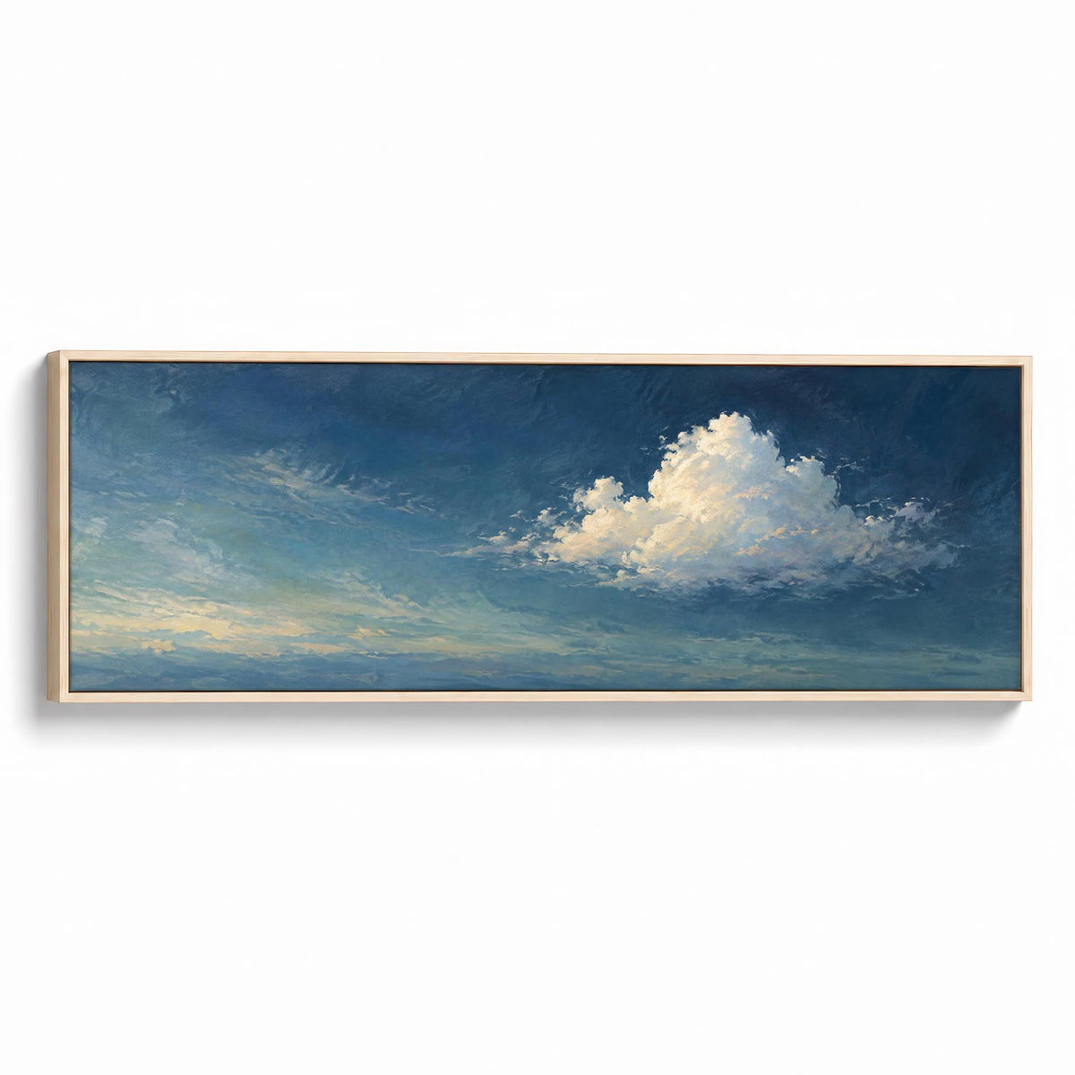 Teal Skies Canvas Print Natural Wall Art - Melrose Editions