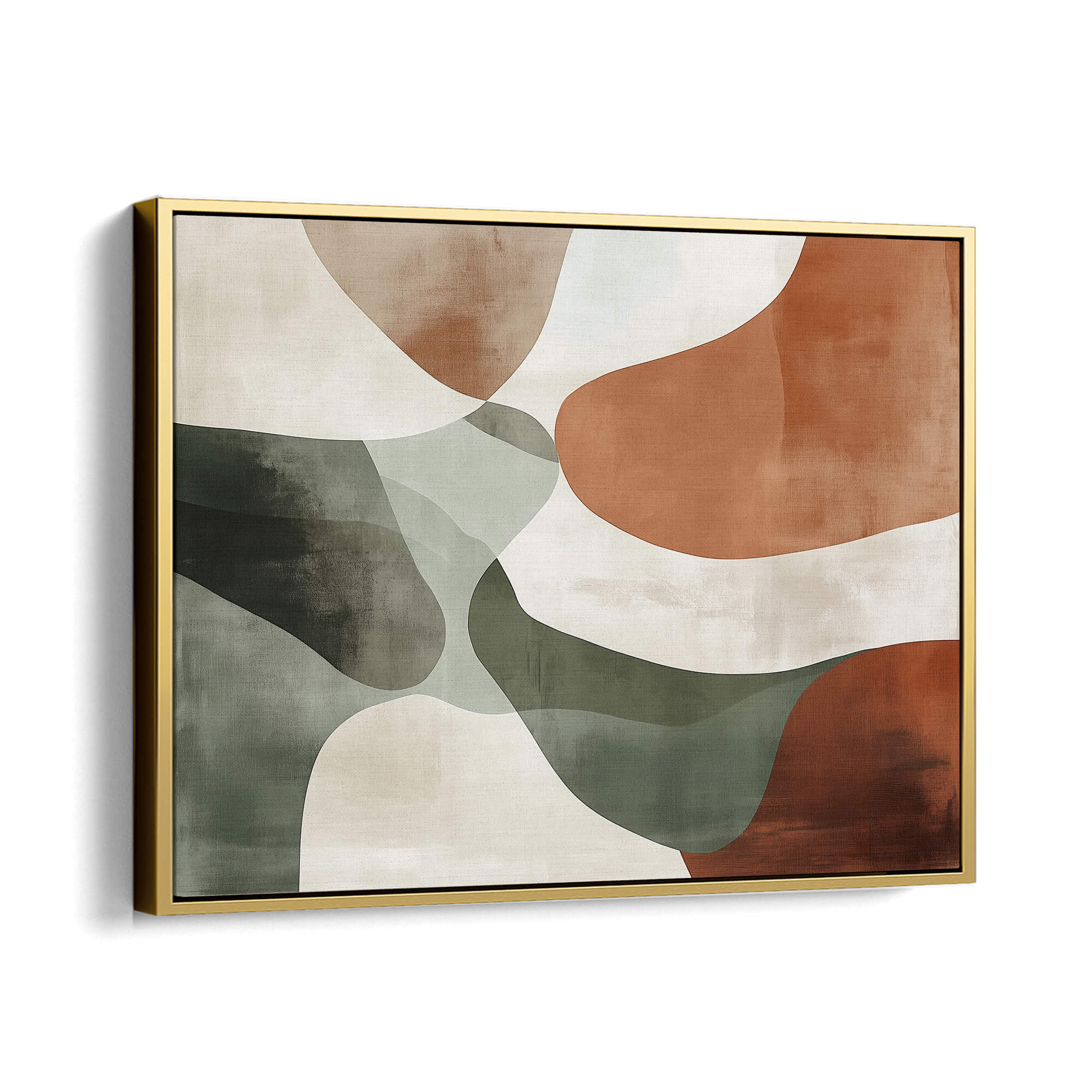 Terrene Framed Canvas Gold Wall Art - Melrose Editions