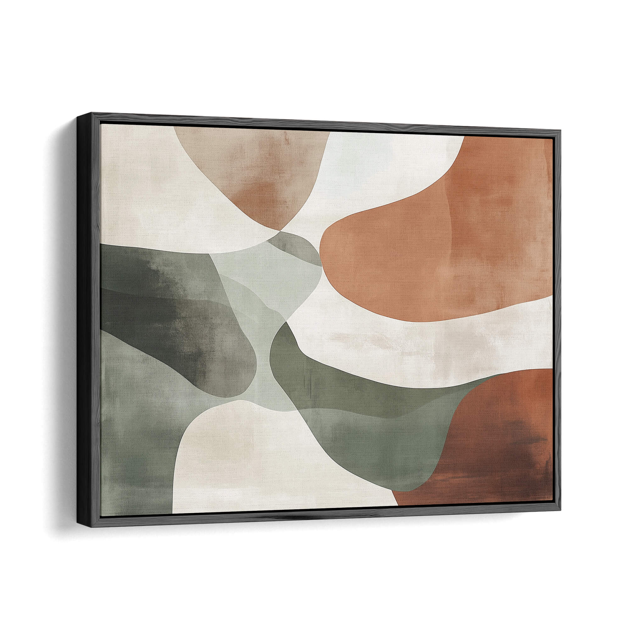 Terrene Framed Canvas Black Wall Art - Melrose Editions