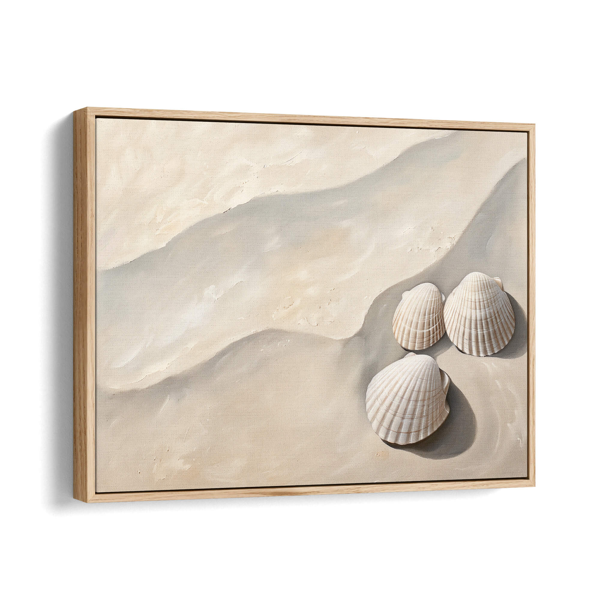 Tidal Calm Canvas Print Natural Wall Art - Melrose Editions