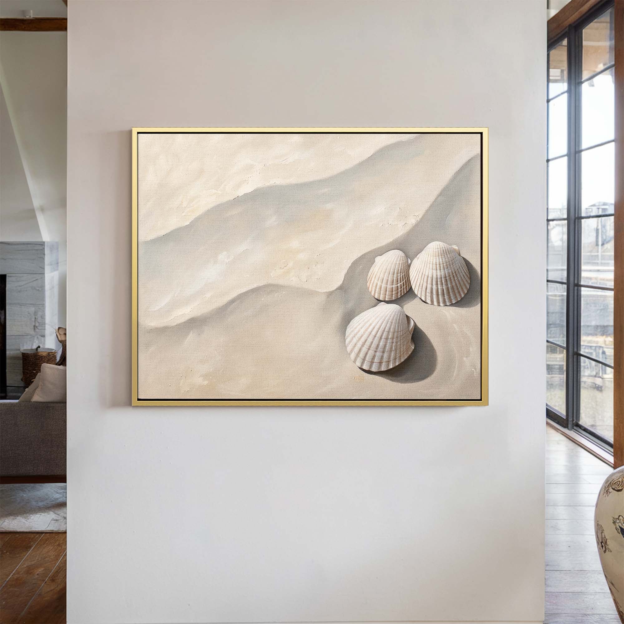 Tidal Calm Canvas Print Small — 18×24″ Natural Wall Art - Melrose Editions