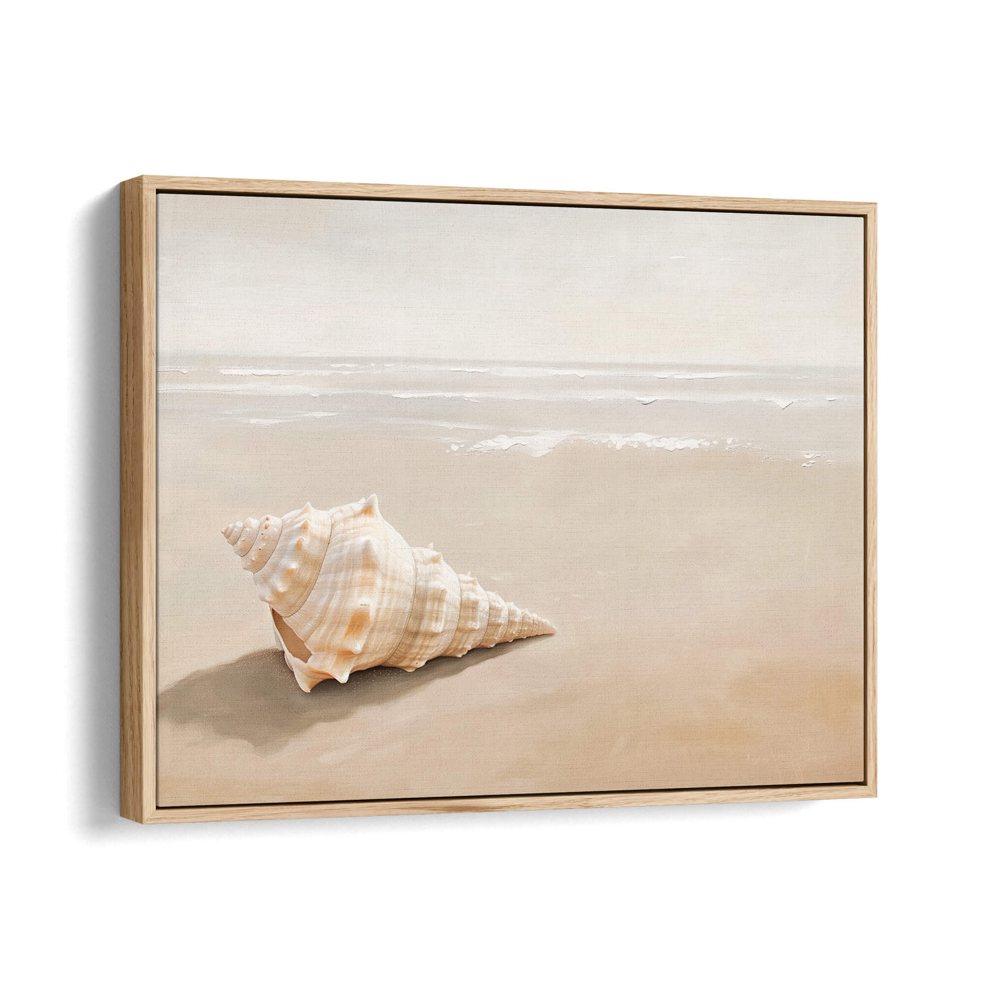 Tranquil Shores Canvas Print Natural Wall Art - Melrose Editions