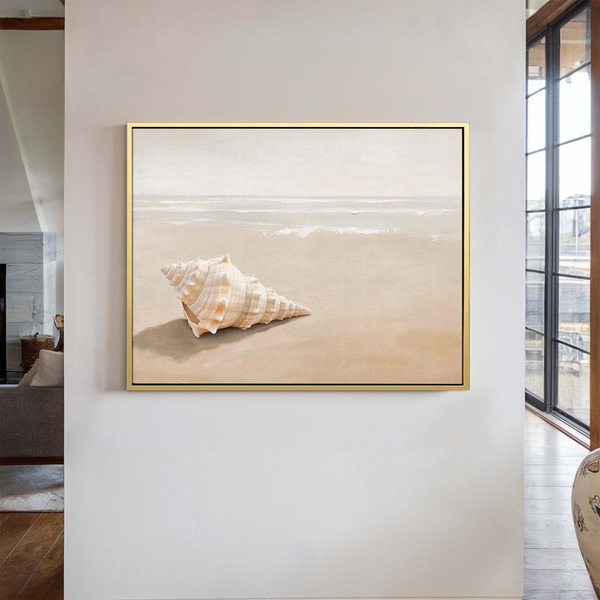 Tranquil Shores Canvas Print Small — 18×24″ Natural Wall Art - Melrose Editions