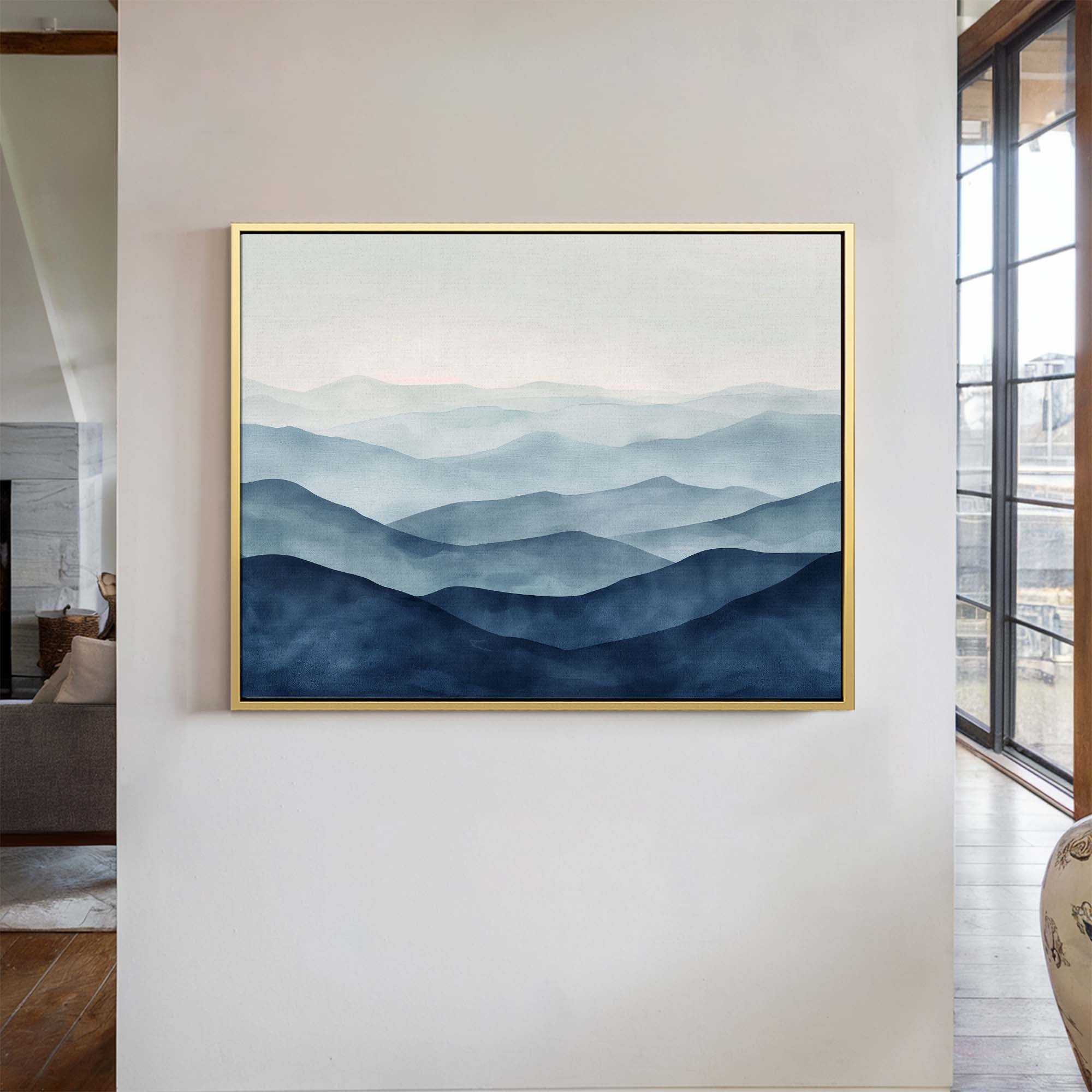 Twilight Ridges Framed Canvas Wall Art - Melrose Editions