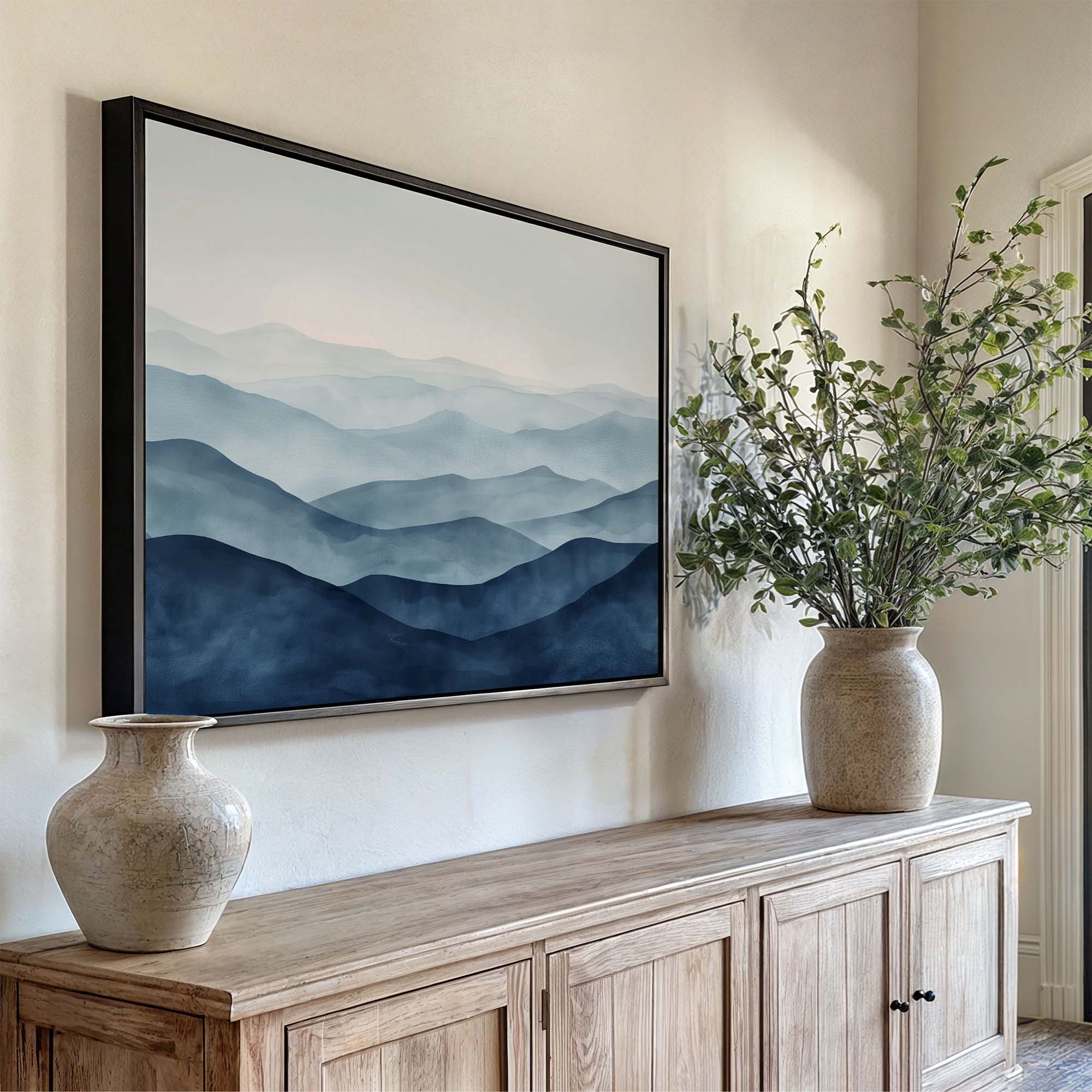 Twilight Ridges Framed Canvas Wall Art - Melrose Editions