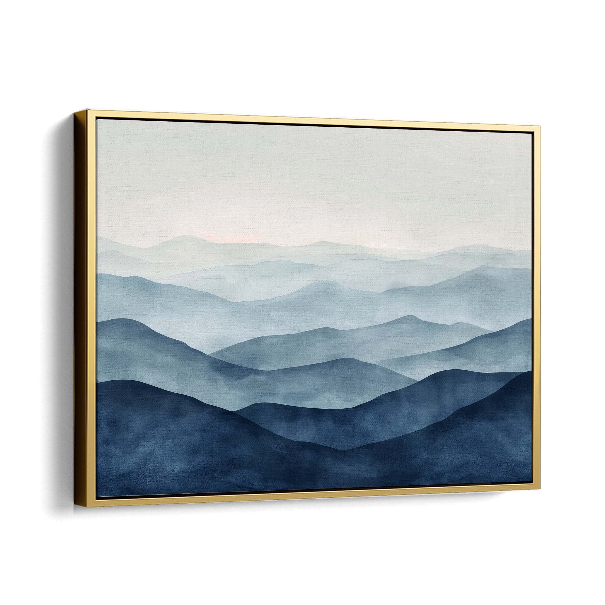 Twilight Ridges Framed Canvas Gold Wall Art - Melrose Editions